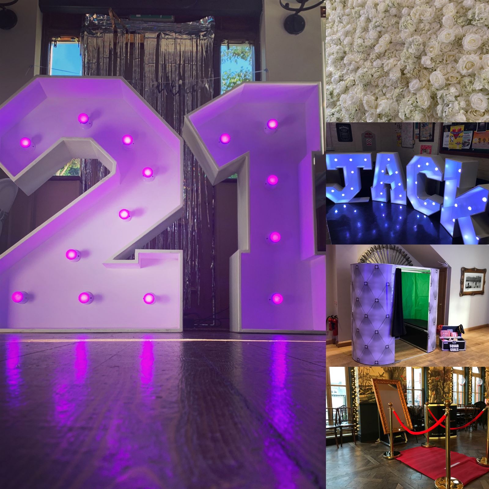 LED Letters Numbers & Lighting Best Event Entertainment service in