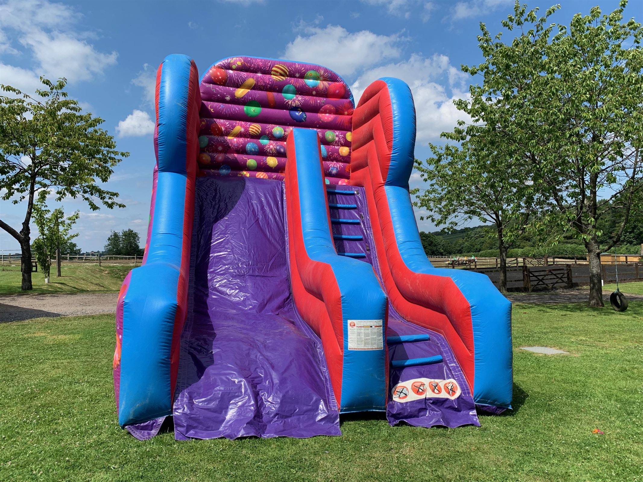 Mega Celebration themed Inflatable Slide 20ft High Mega Celebration themed Inflatable Slide 20ft High