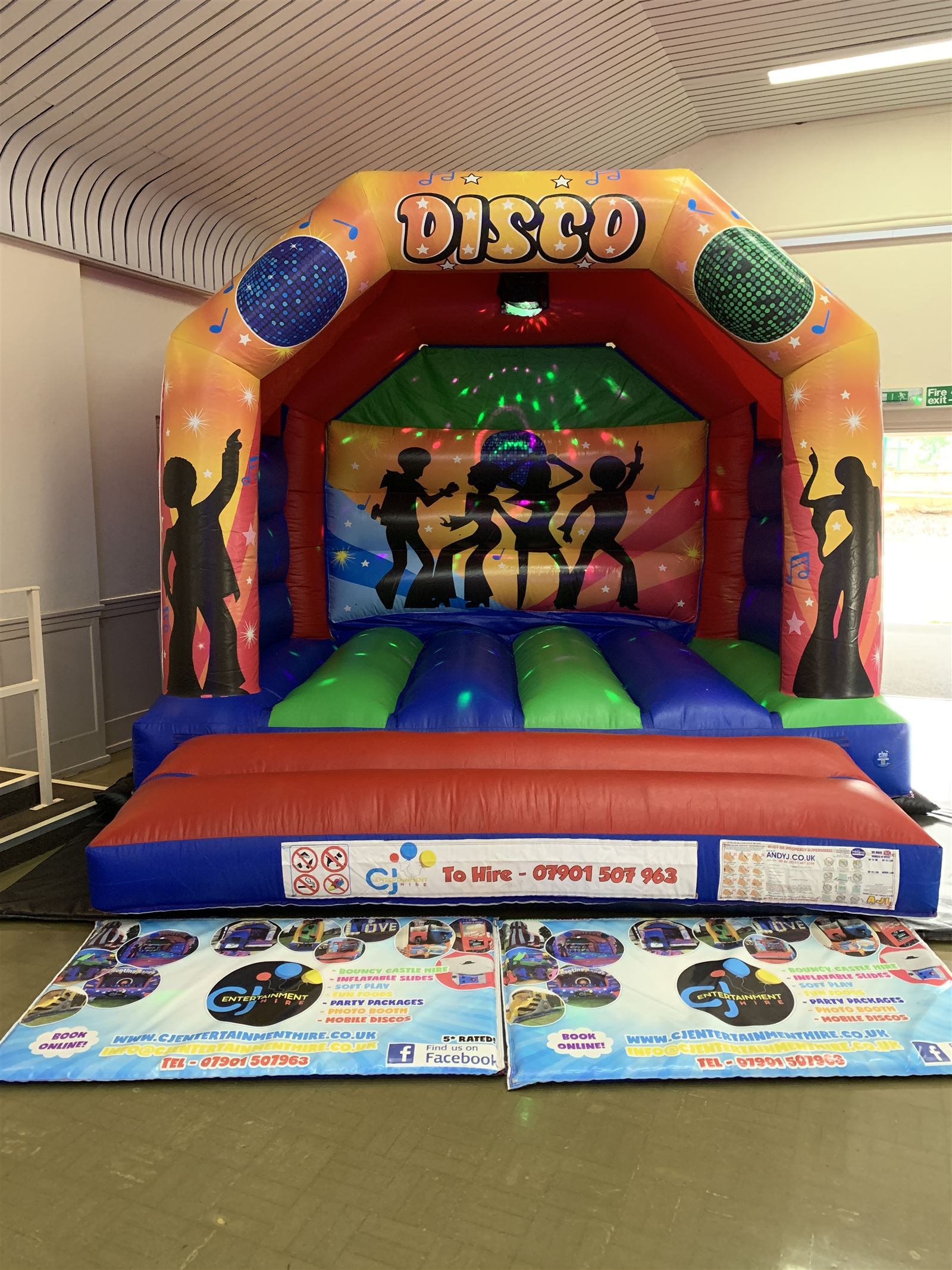 12ft x 12ft Disco Bouncy Castle - Bouncy Castle Hire in Nottingham