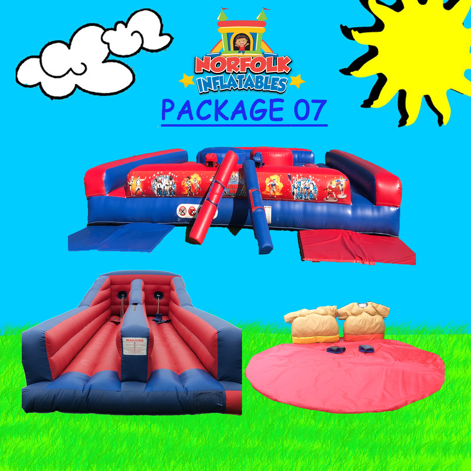 Bungee Runs - Bouncy Castle Hire in Norwich | Norfolk Inflatables