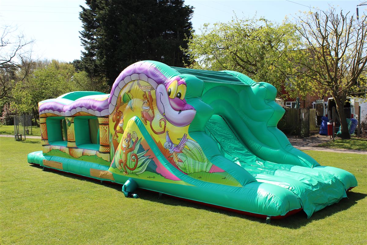Jungle Run Obstacle Course Hire Surrey Bouncy Castle and Inflatable