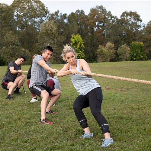 Tug of war rope for clearance hire