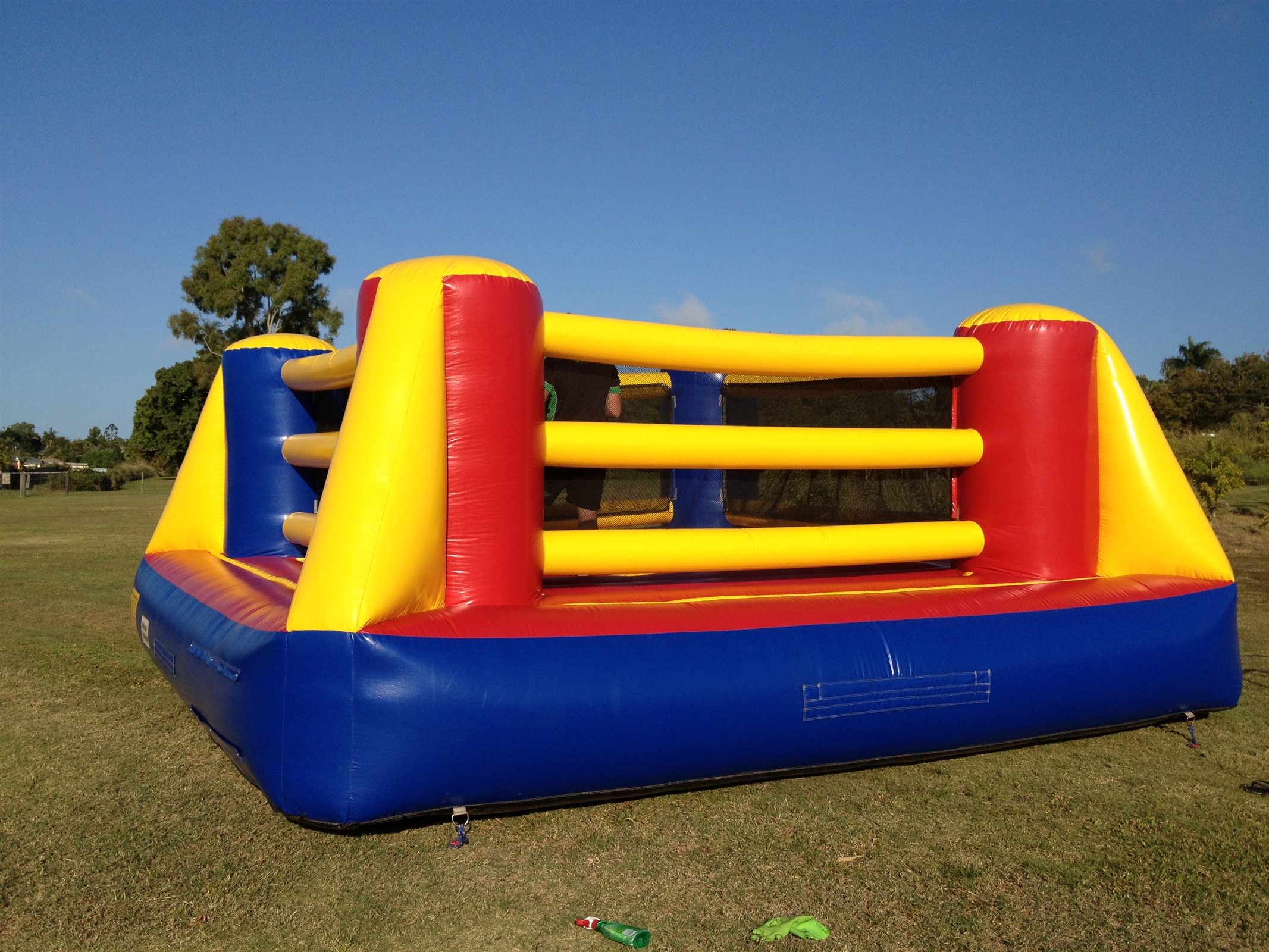 boxing ring bouncy castle