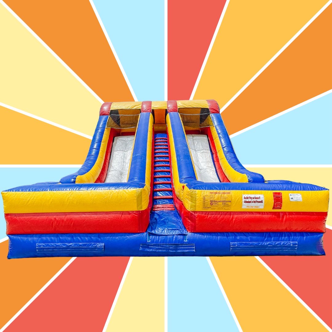 20-ft-double-lane-retro-dry-slide-rental-in-oklahoma-okie-kidz