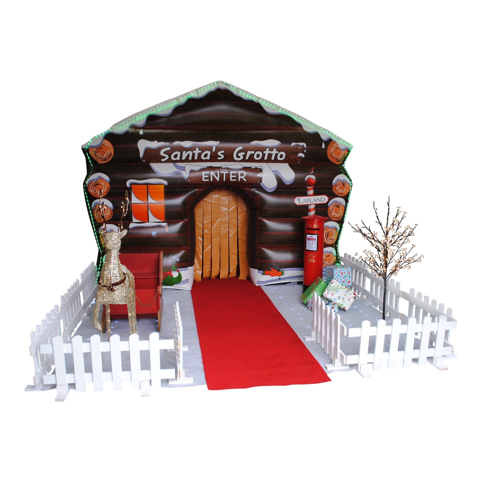 Santa's Grotto Inflatable JV Bouncy Castle Hire Farnborough & Inflatable Slide Rental in