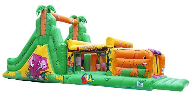 bouncing castle with slide