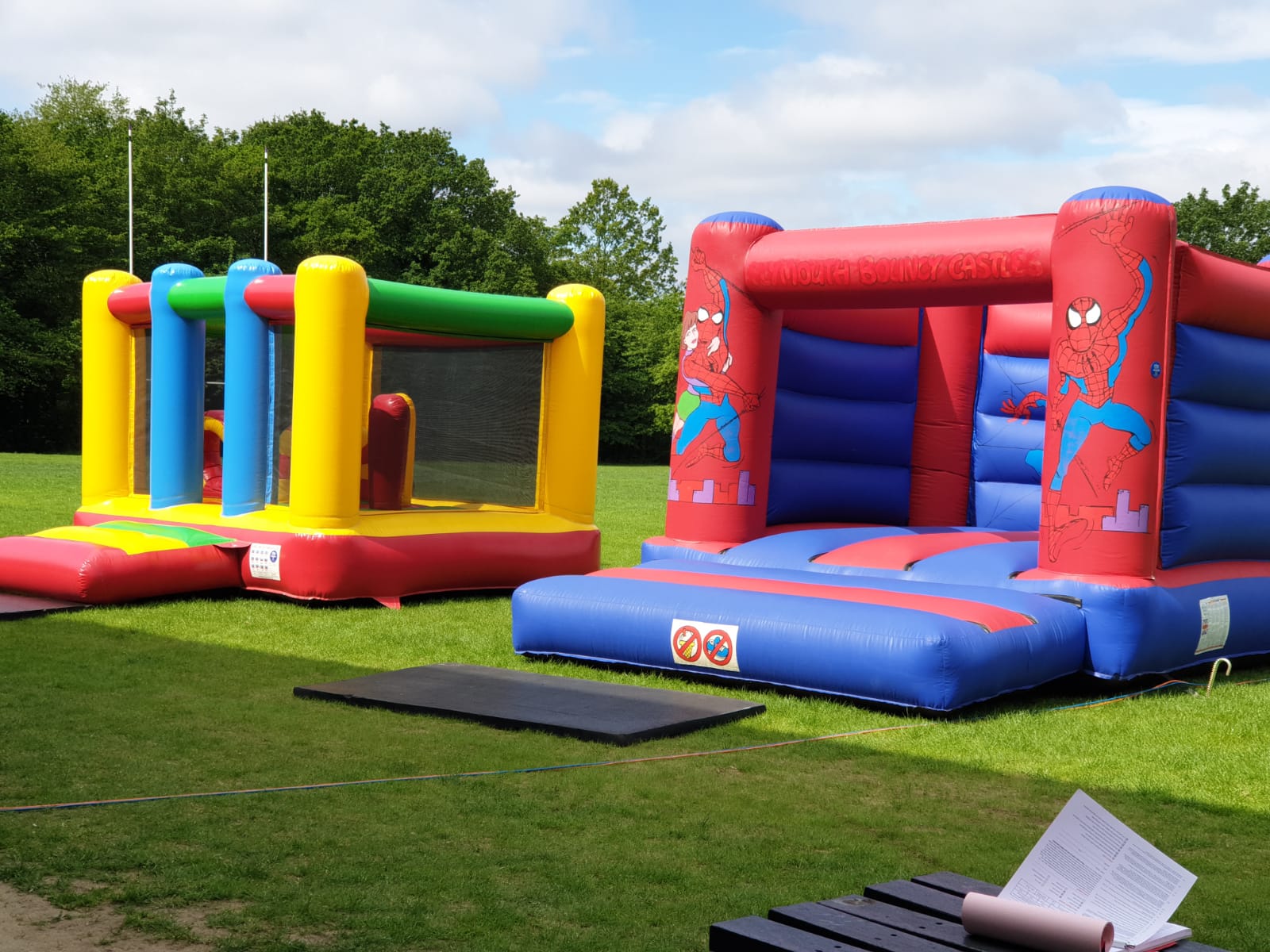 spiderman bouncy castle hire