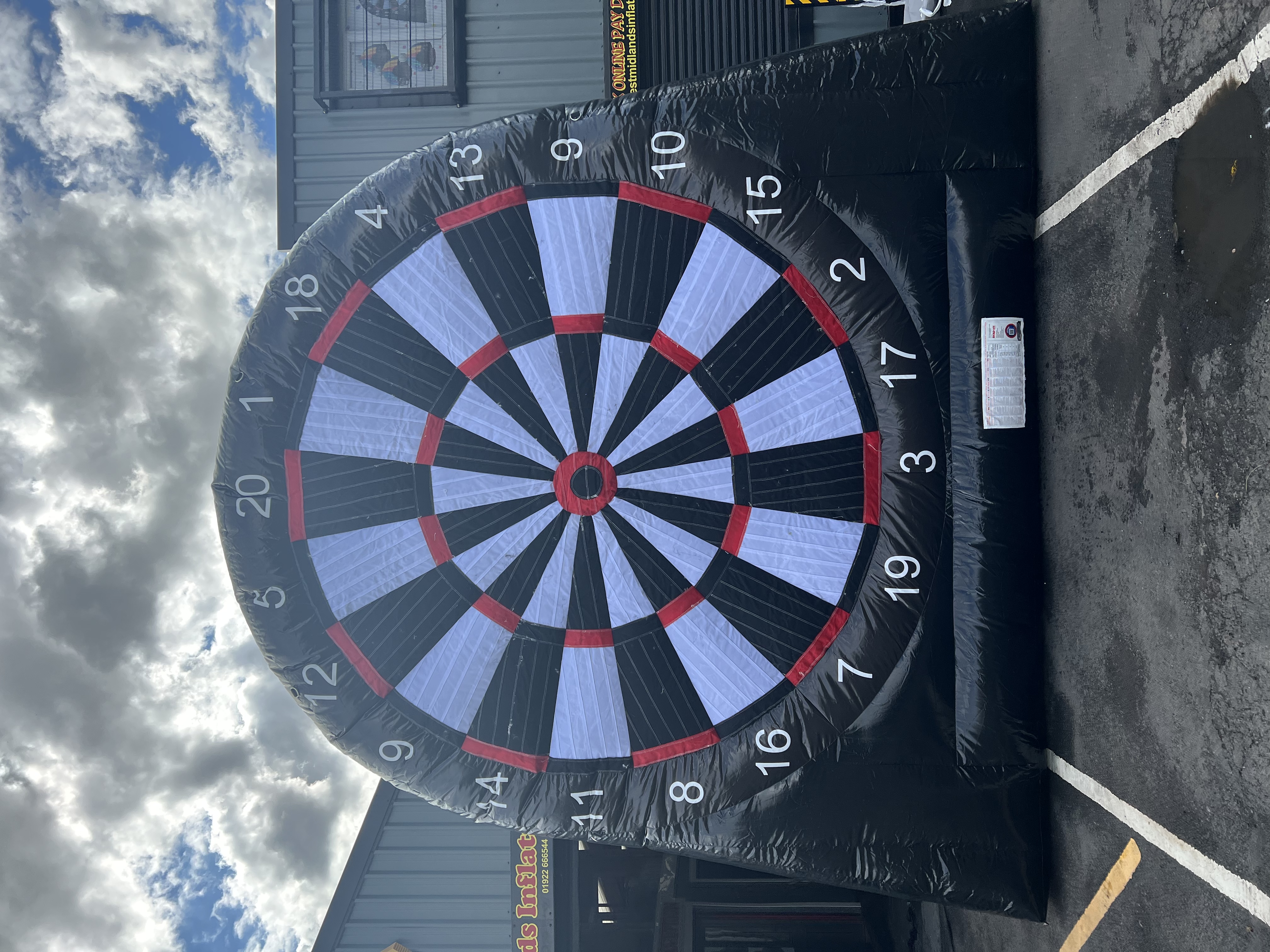 Football Darts (MEGA) with 3 x Balls and Net - Bouncy Castle Hire in ...