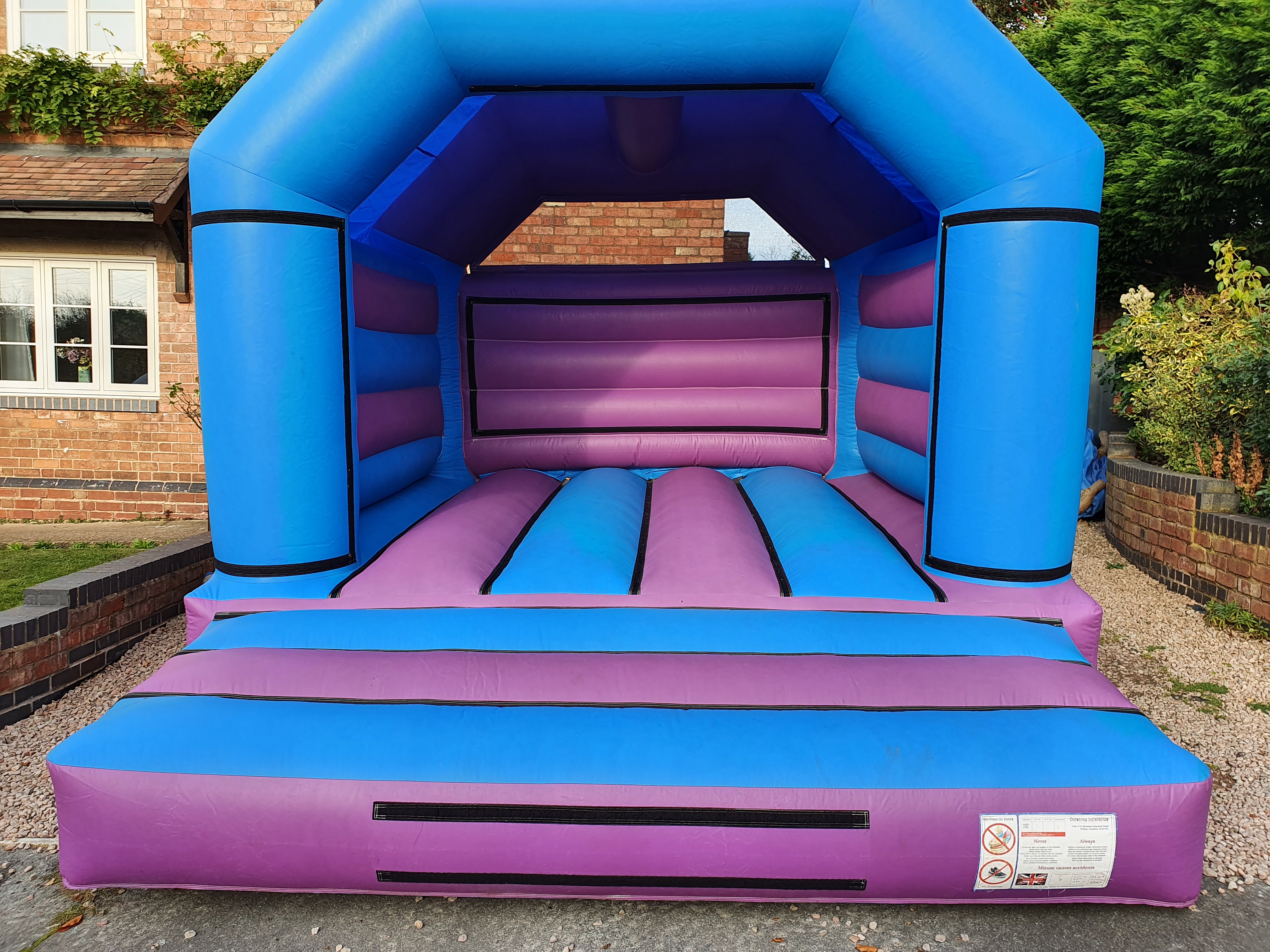 Blue and Plum Bouncy Castle