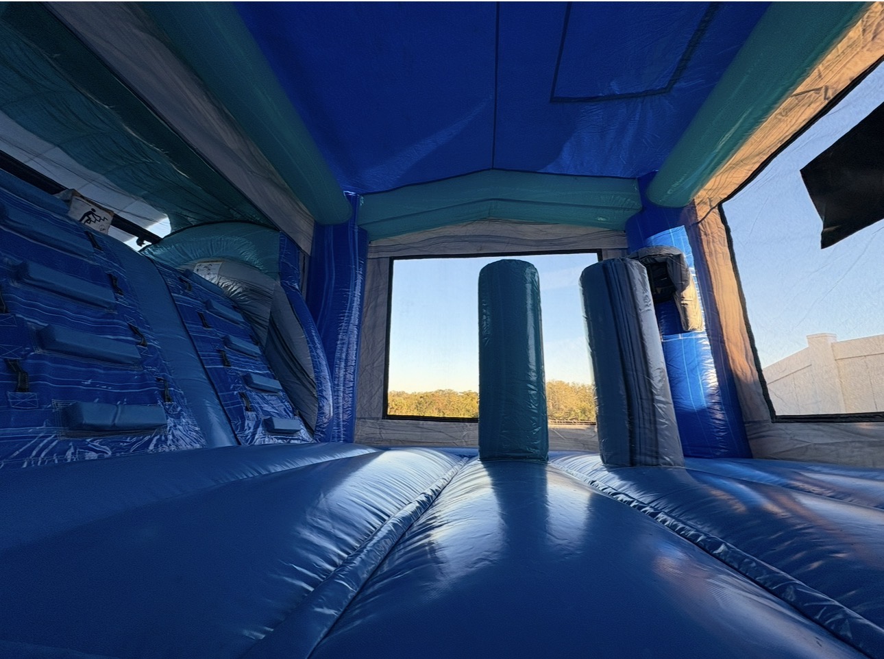 Mega Dolphin Bounce House & Dual Lane Slide Combo W/ XXL Pool - Bounce ...