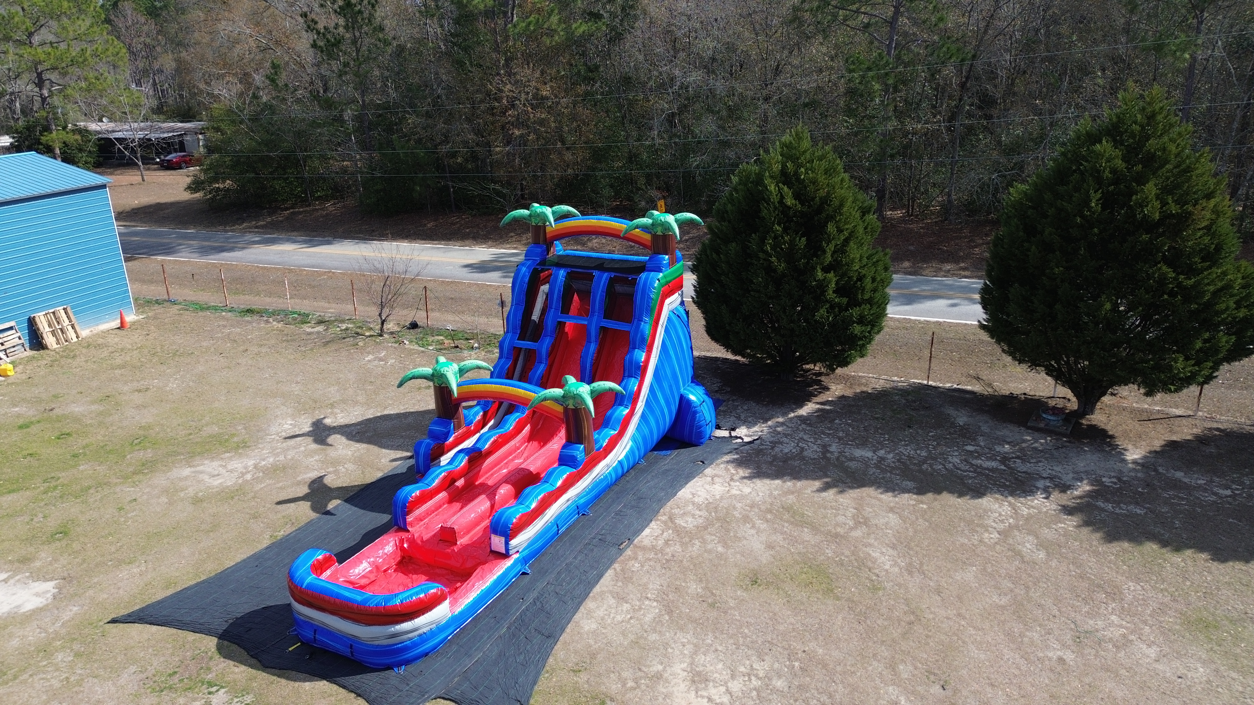 18ft Tropical Hybrid - Bounce House, Waterslides, Obstacle Courses