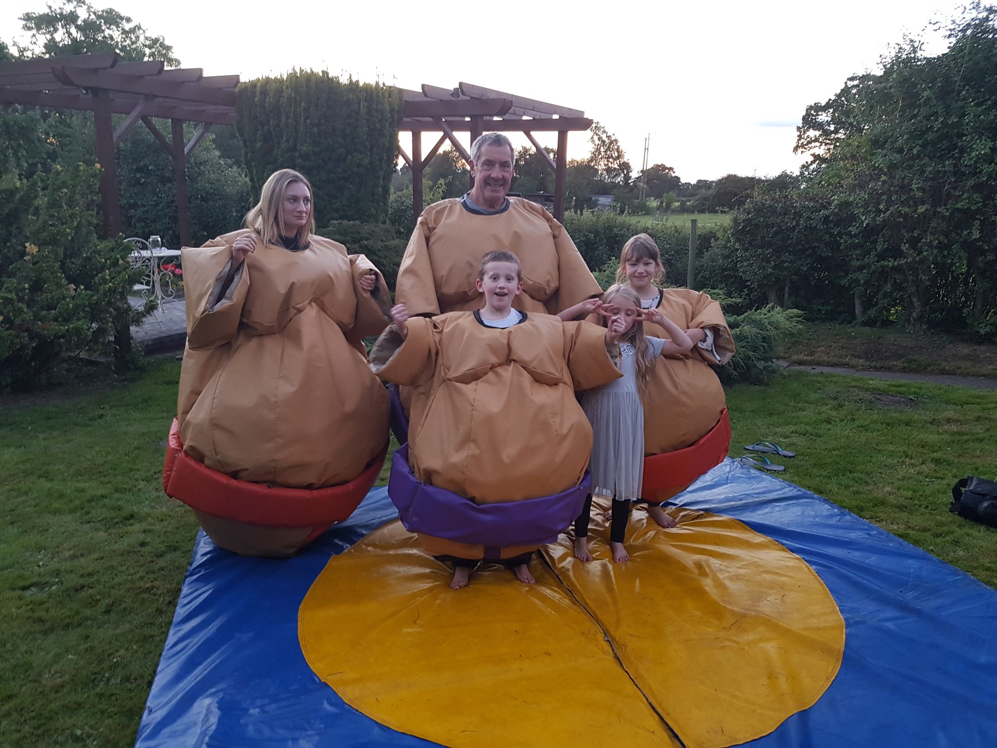 pink sumo suit