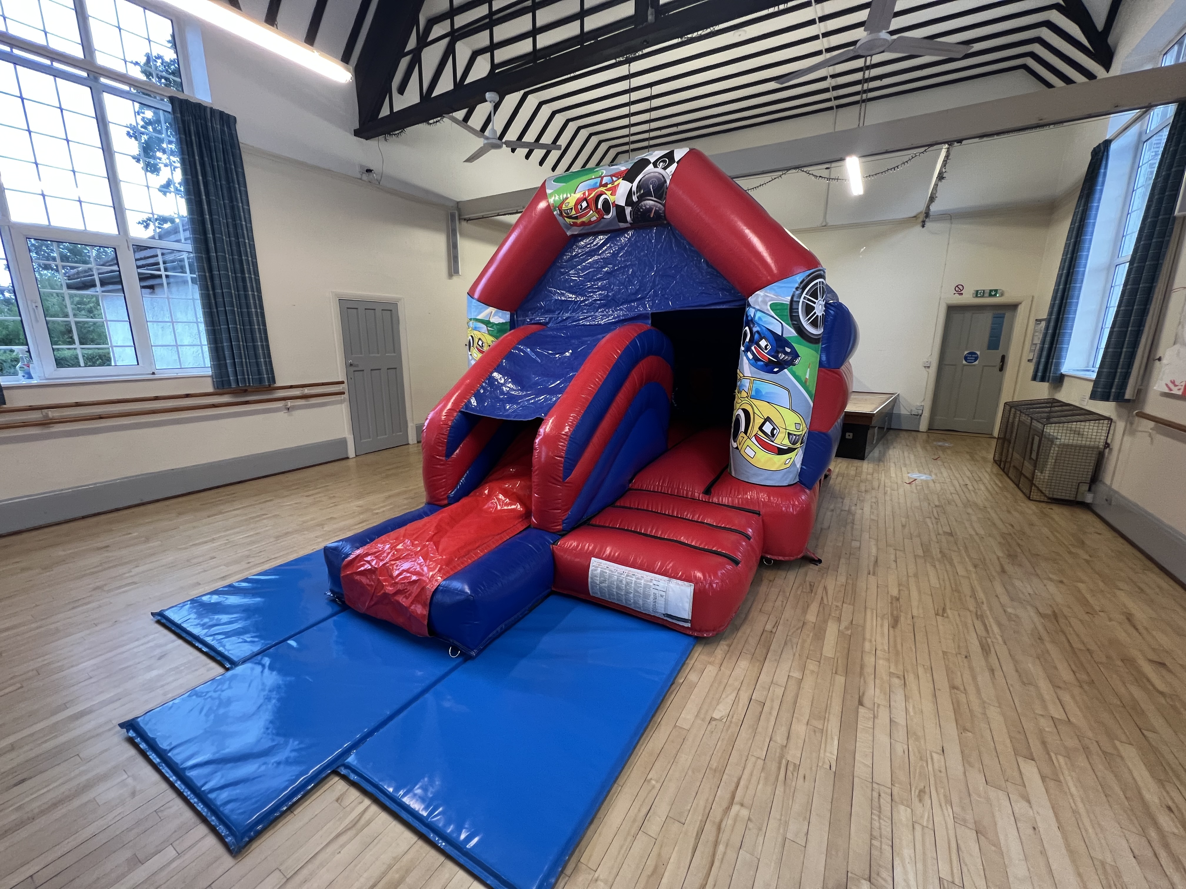 Cars Bounce N' Slide Soft Play Package - Red / Blue - Bouncy Castle ...