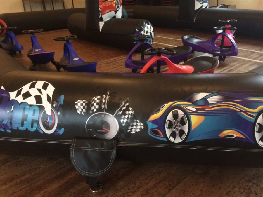 Disco Racing Didi Car Race Track - Mobile Disco & Bouncy Castle Hire in North Devon ...