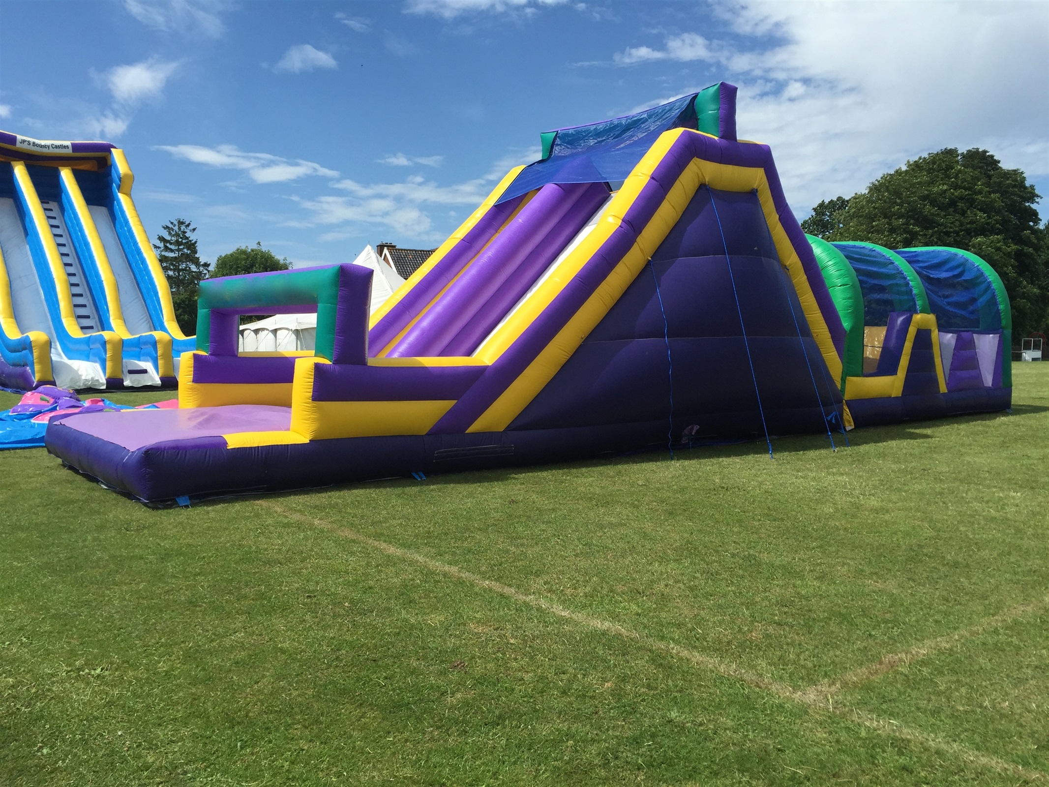 bouncy assault course hire