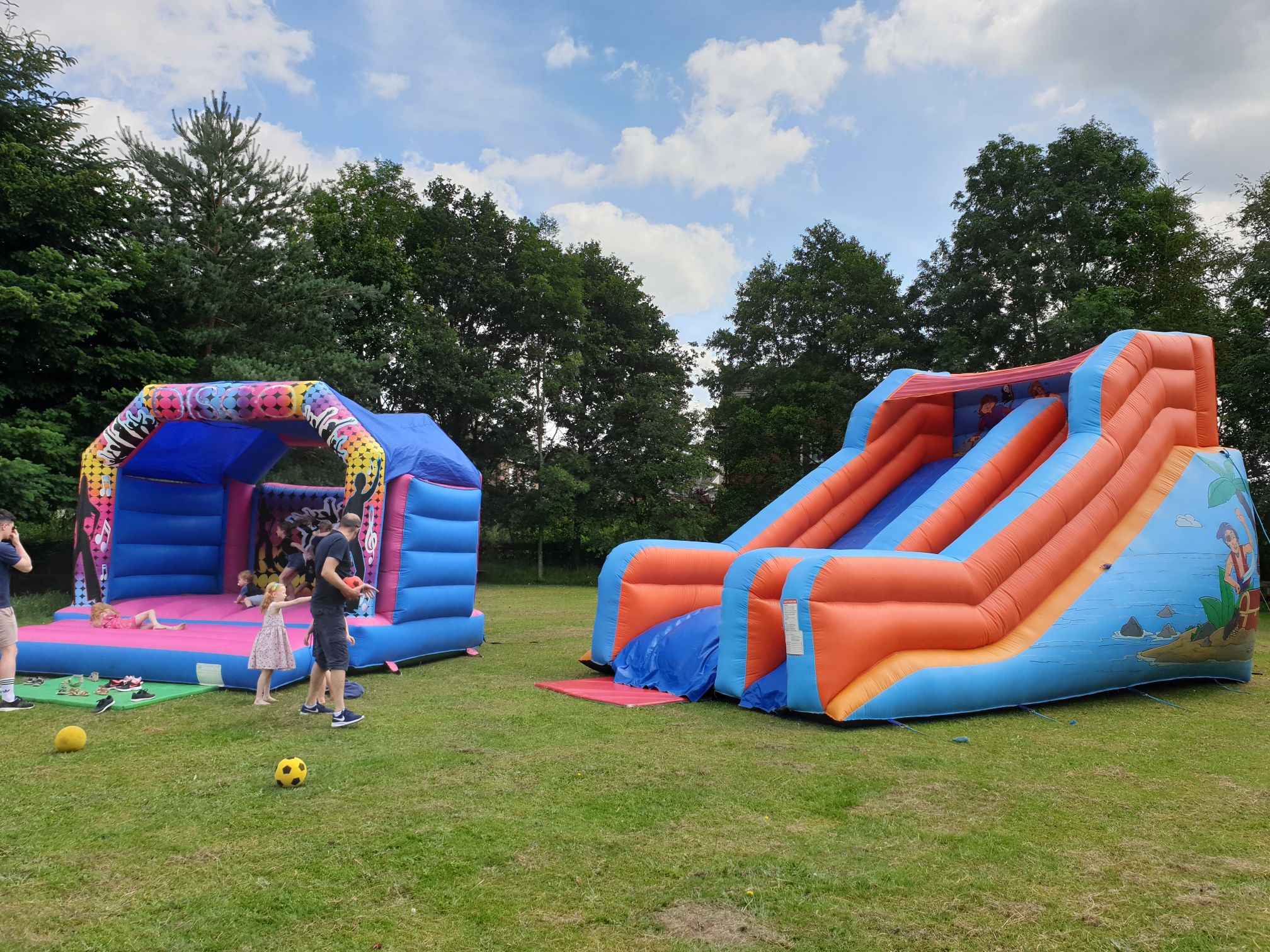 big w inflatable slide