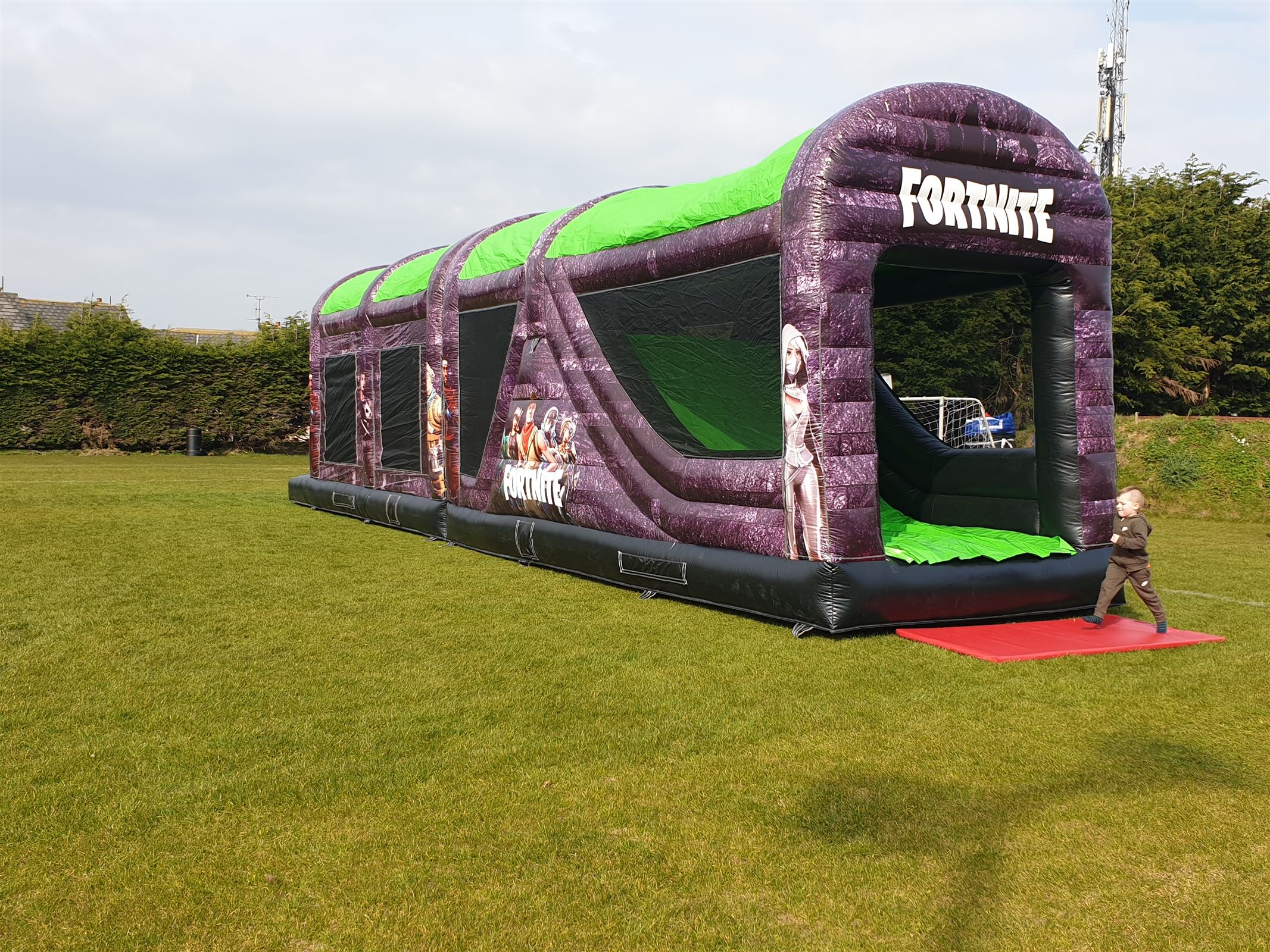 Fortnite Obstacle Course 50ft Bouncy Castle Hire in Wexford