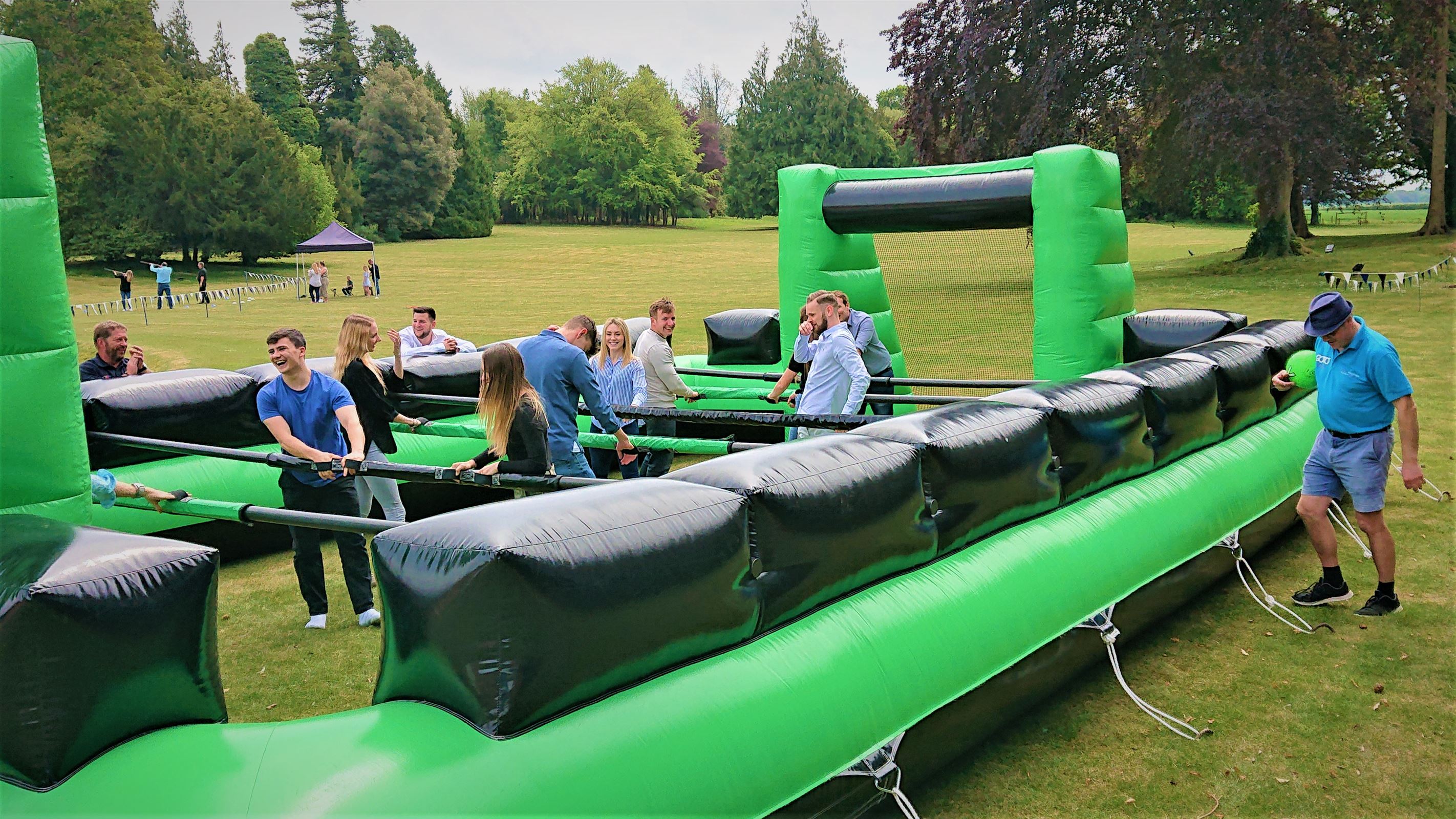 HumanTableFootball Bouncy Castle Hire in Kent, Surrey, South London.