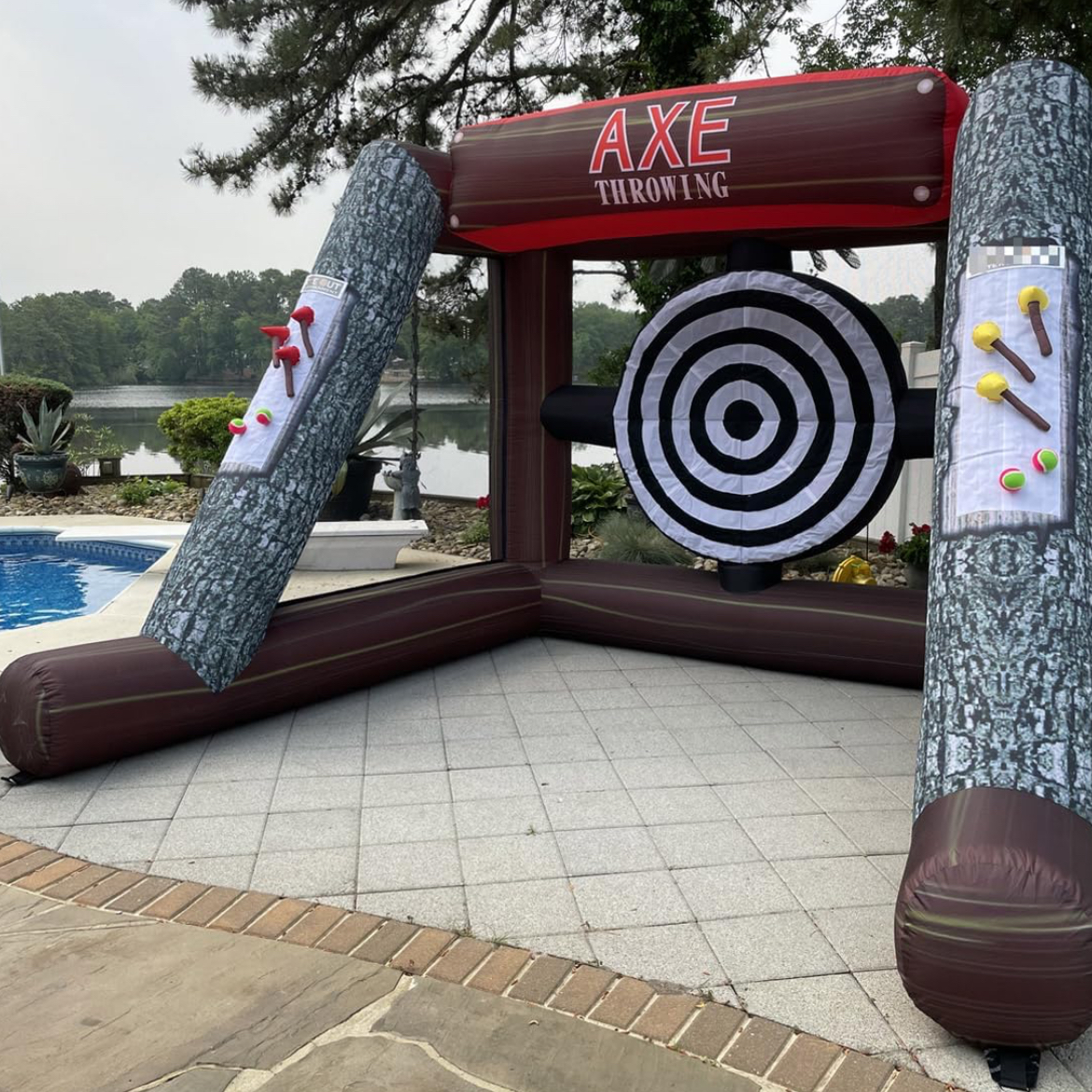 Axe Throwing Game Best Bounce House Rentals & Water Slide Rentals