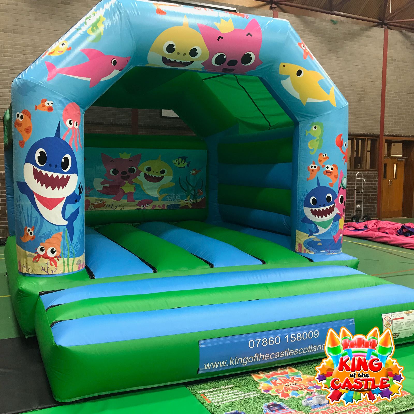 baby shark bouncy castle hire