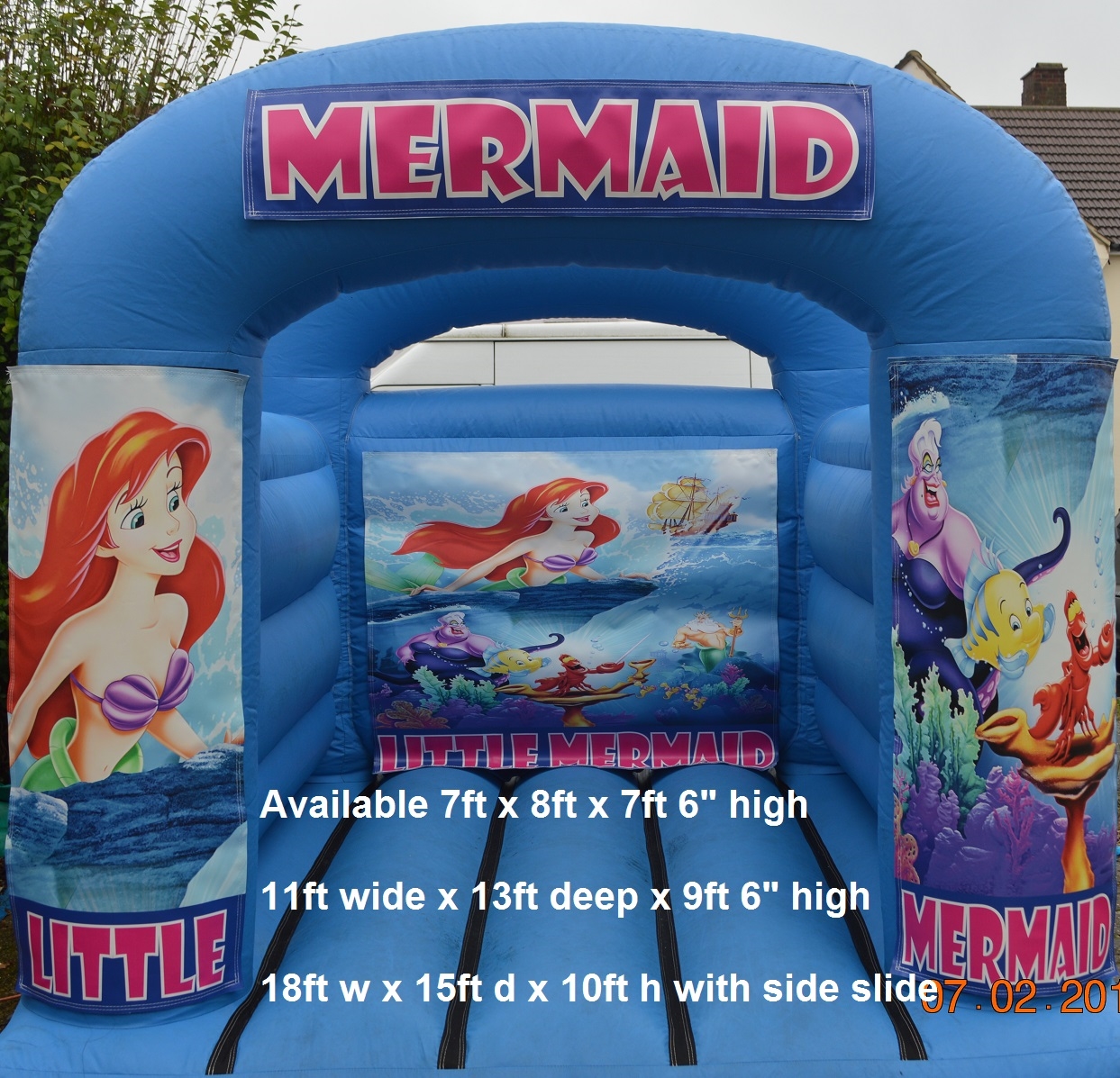 ariel bouncy castle