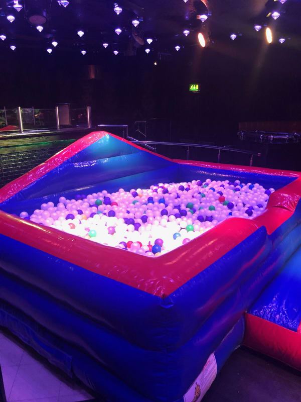 inflatable basketball ball pit