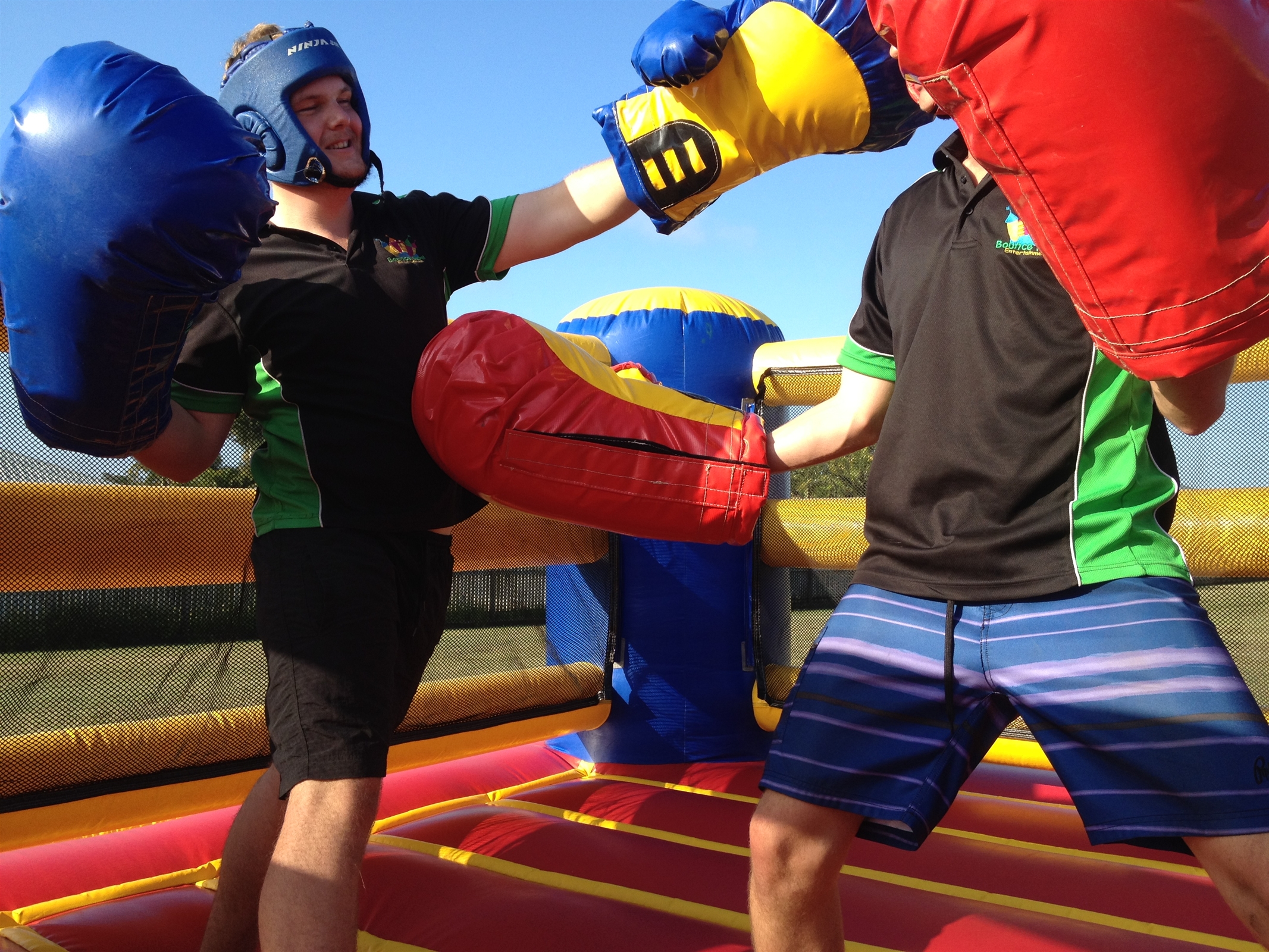 boxing ring bouncy castle