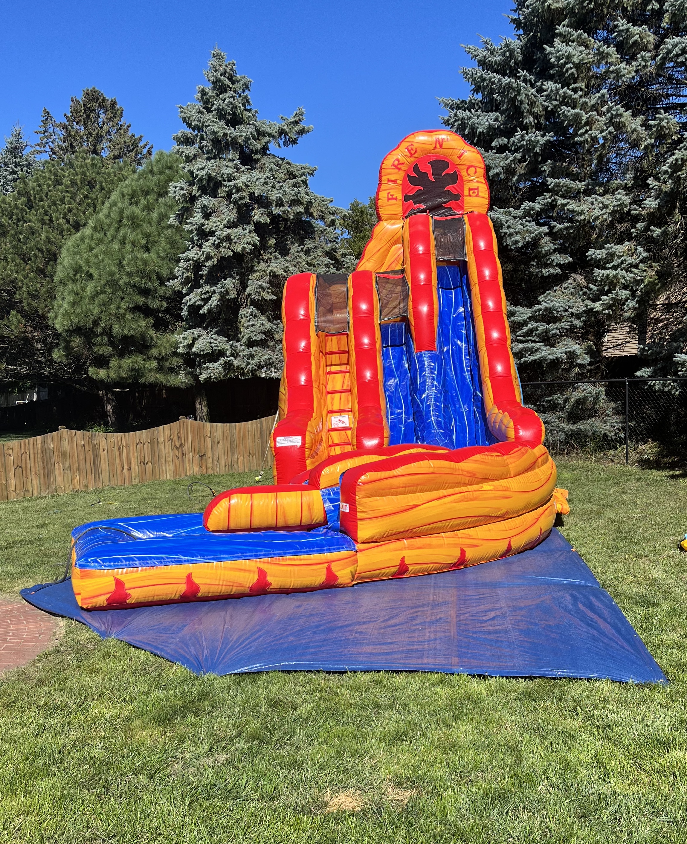 Fire n' Ice Dual Lane 20' Slide (Wet/Dry) - Rentals in Wisconsion ...