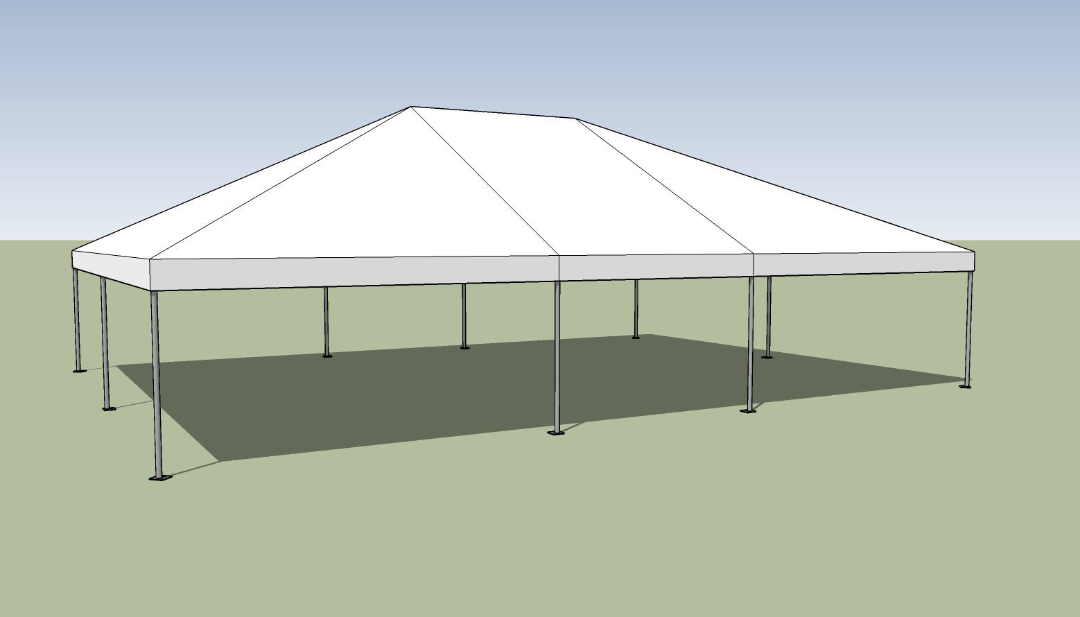 30 x 30 Frame Tent - MTB Event Rentals
