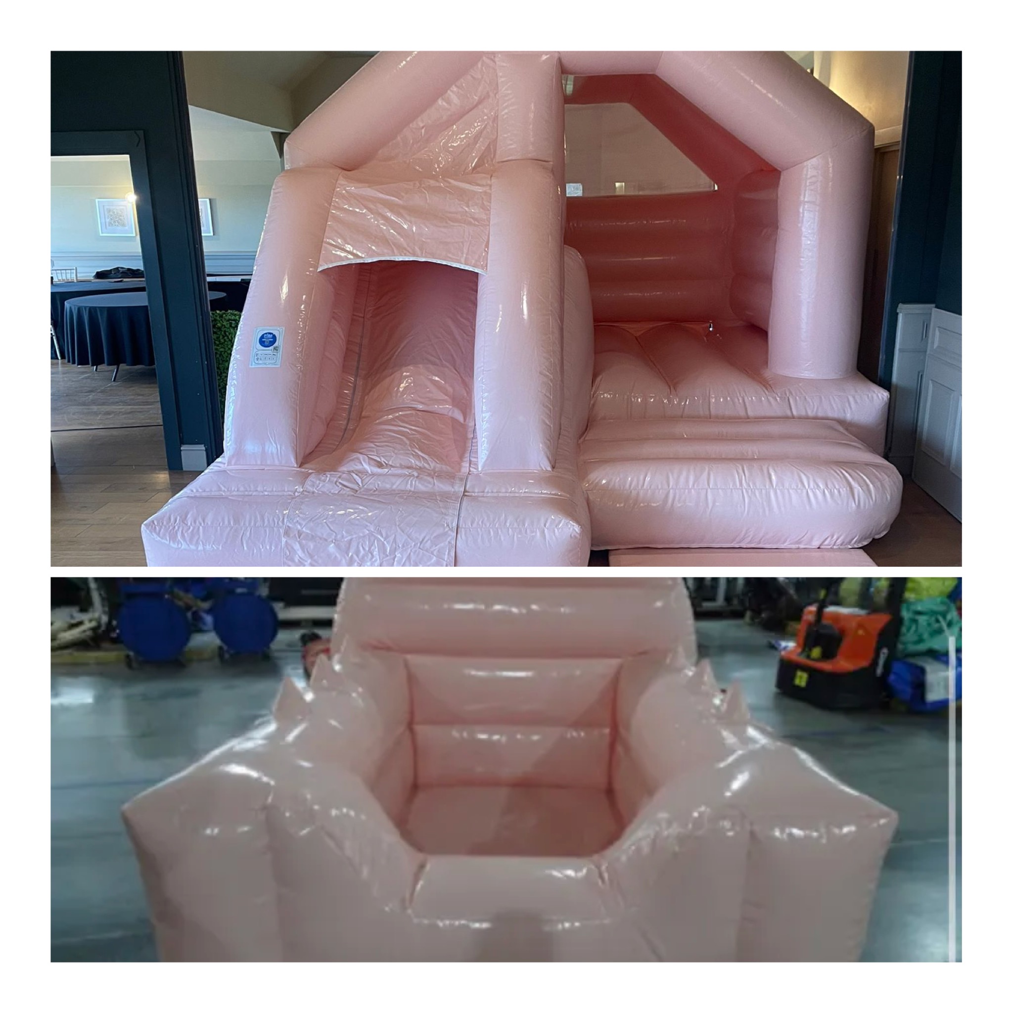 Peach Bouncy Castle Hire Bexley, Bromley & Kent