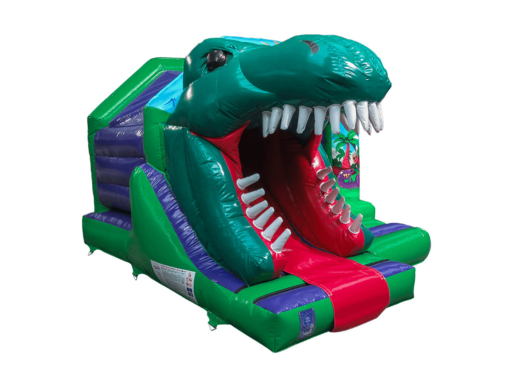 Dinosaur Bouncy Castle With Slide