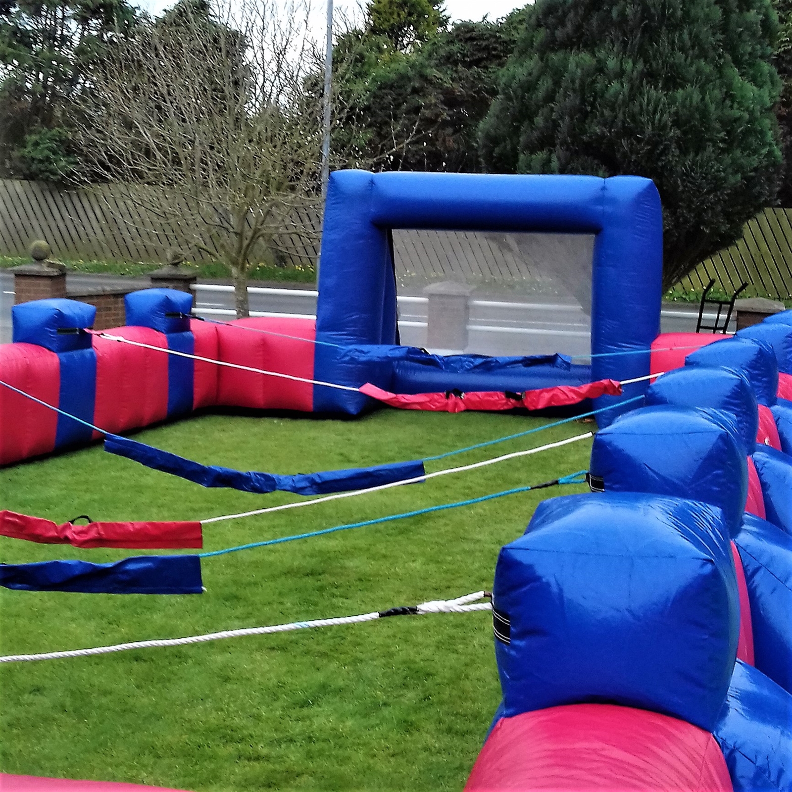 40ft x 18ft Human Table Football Inflatable Game Bouncy Castle Hire