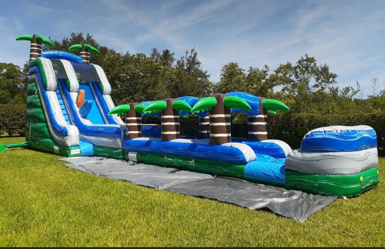 22ft Tropical Slide with Slip N Slide Rental in Florida