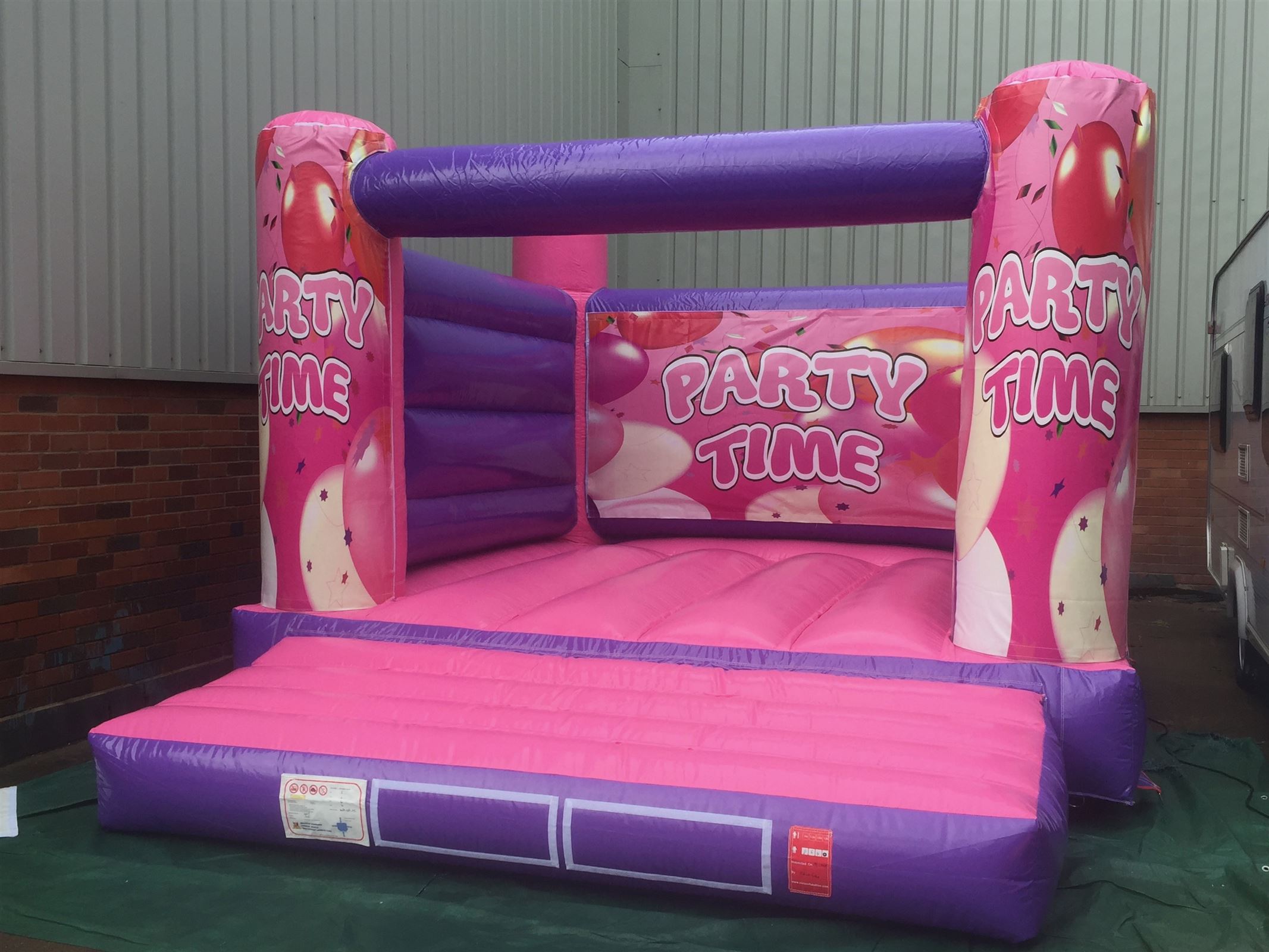 Party Time Pink Bouncy Castle Hire In Wolverhampton Bouncy Castles