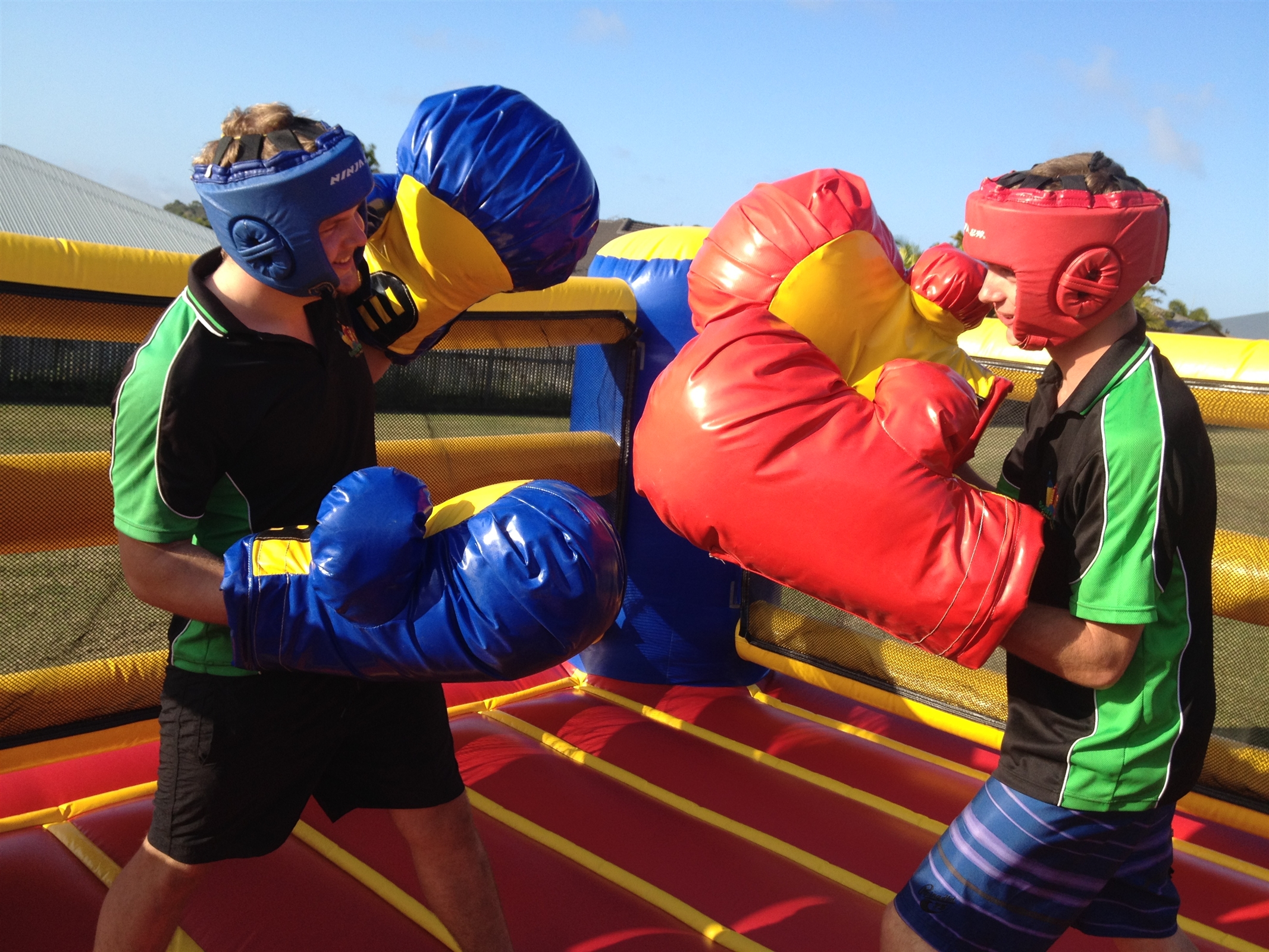 boxing ring bouncy castle