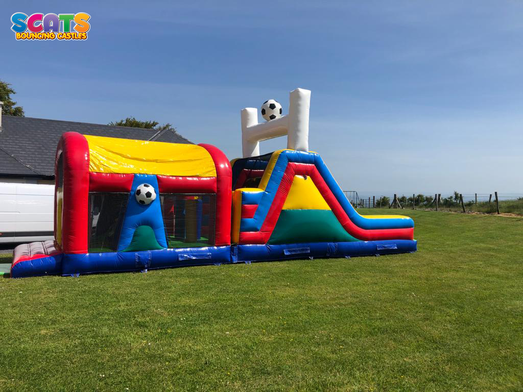 obstacle course bouncy castle hire