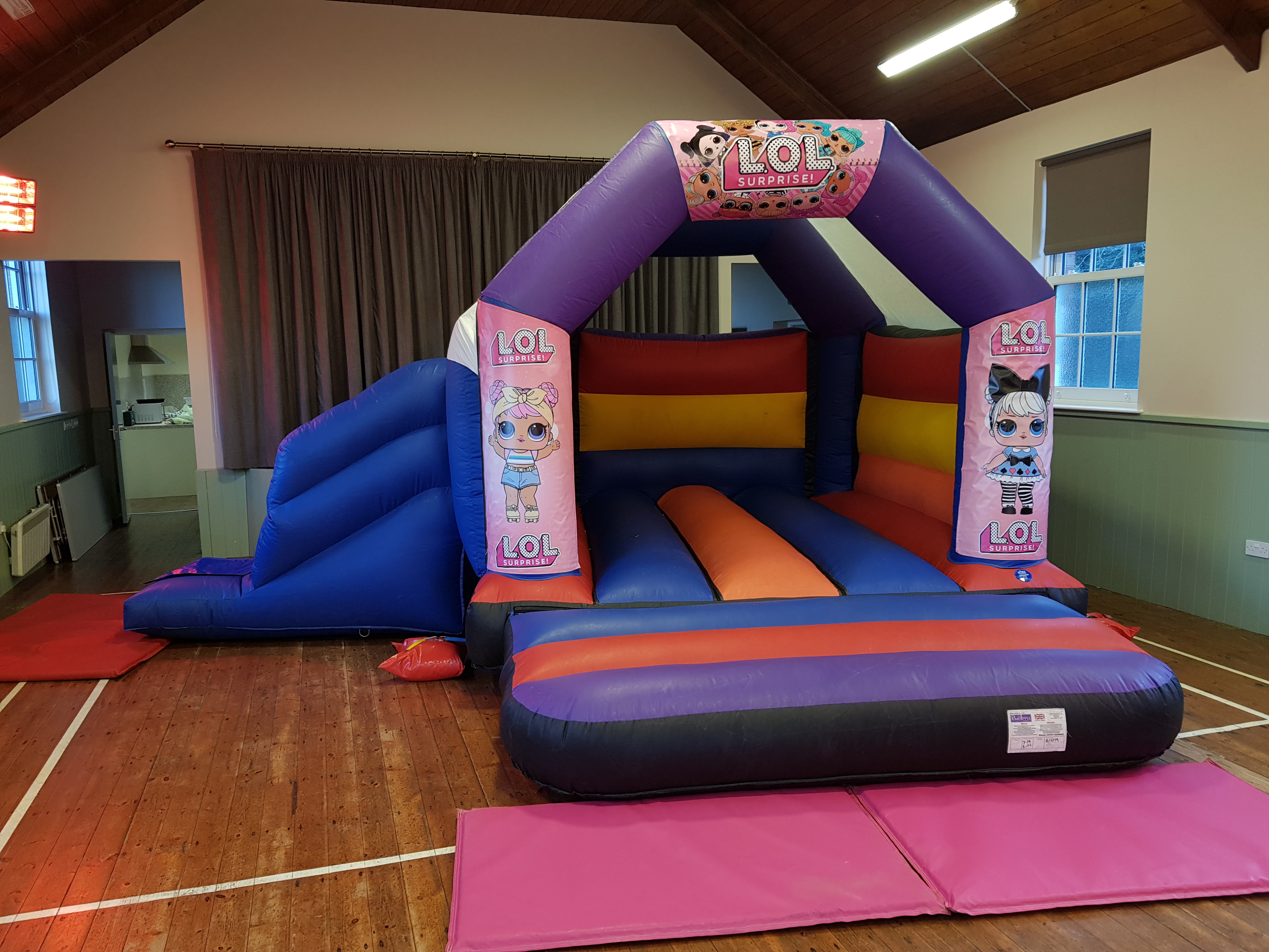 bouncy castles with slides for hire