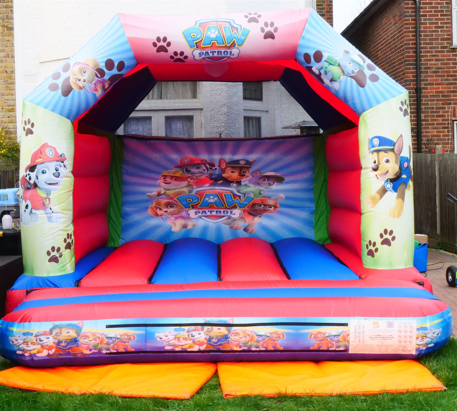 paw patrol bouncy castle