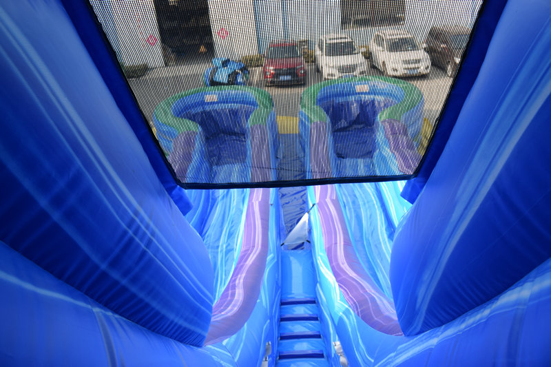 22ft Sea Island Double Lane Water Slide Best Rentals service in Jesup