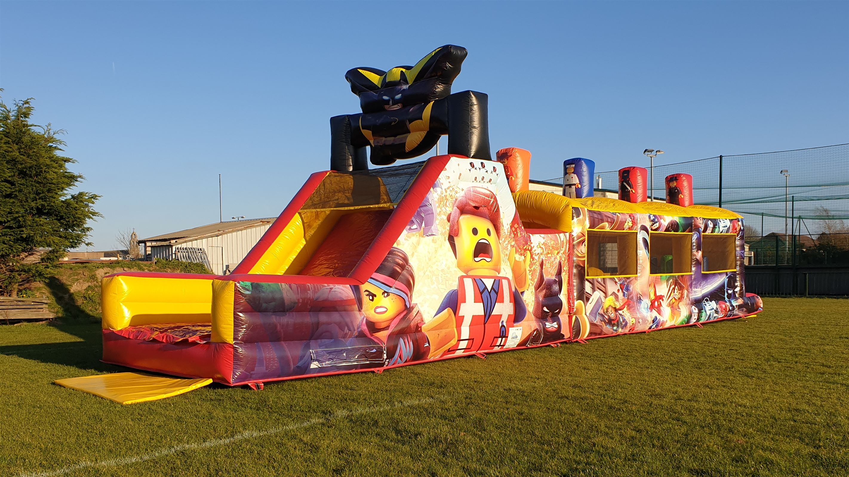 obstacle course bouncy castle hire