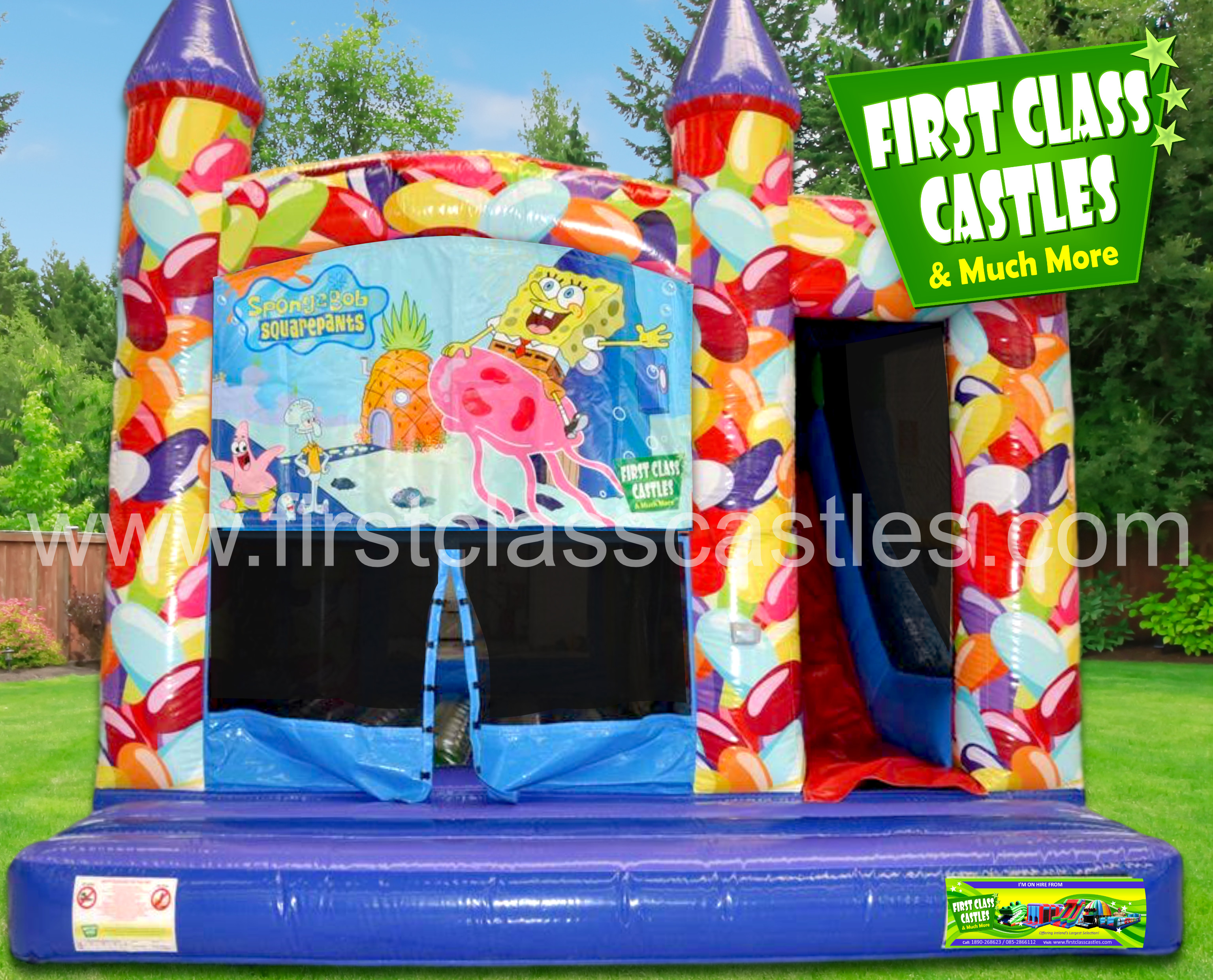 Bounce And Slide Combos Hire Bouncy Castle With Slide Hire Ireland Inflatables In Ireland