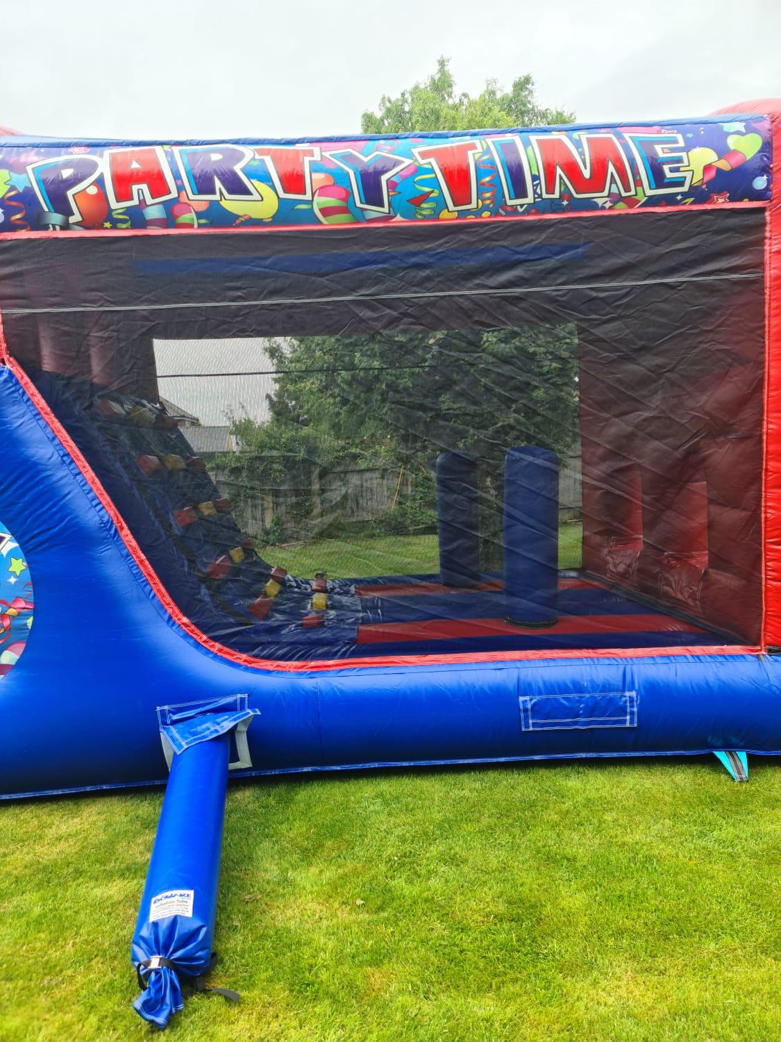 28ft Party Time Fun Run Obstacle Course Inflatables for Hire