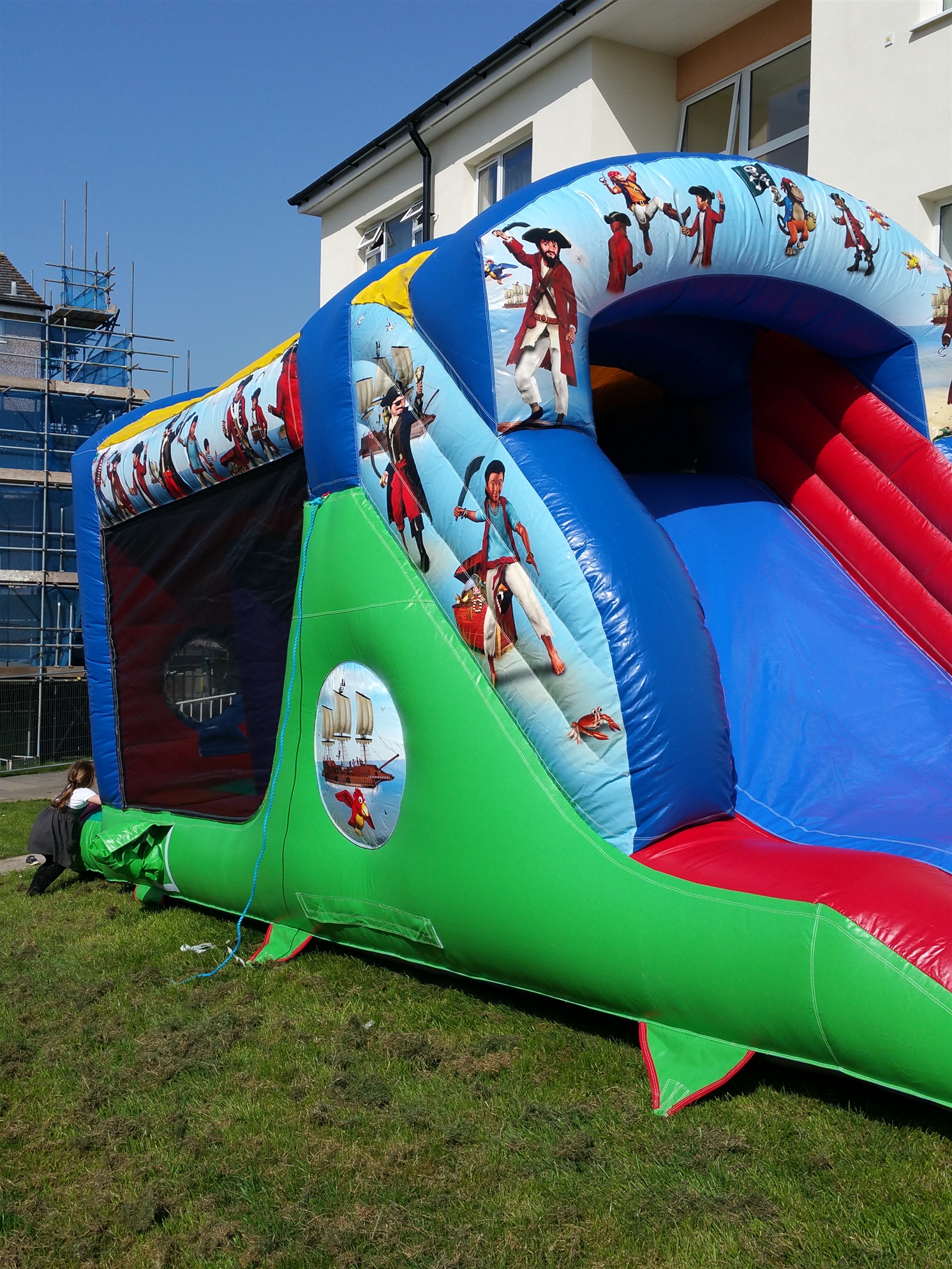 bouncy castle with slide to hire