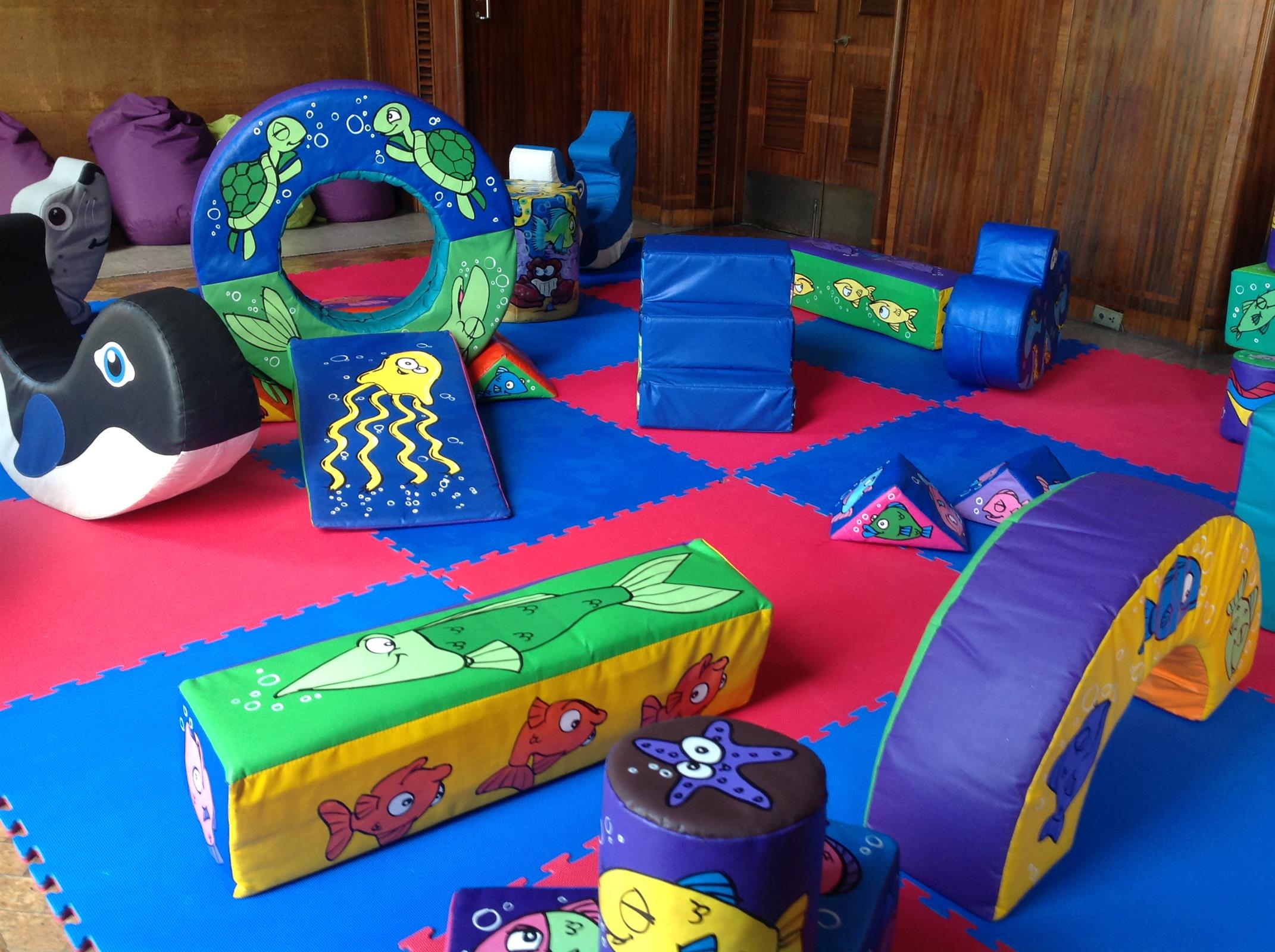 The Green Package (Sea Life Themed) Mobile Soft Play Hire London in