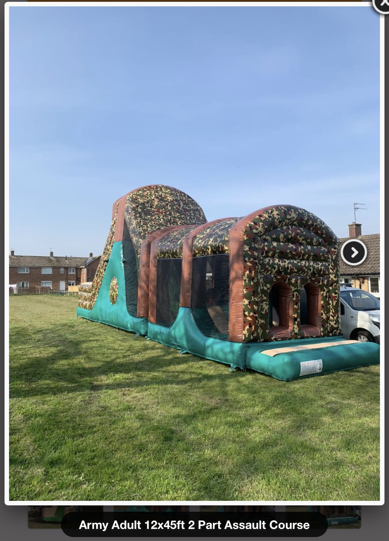 Army themed Assault Course - 45FT - for adults & children