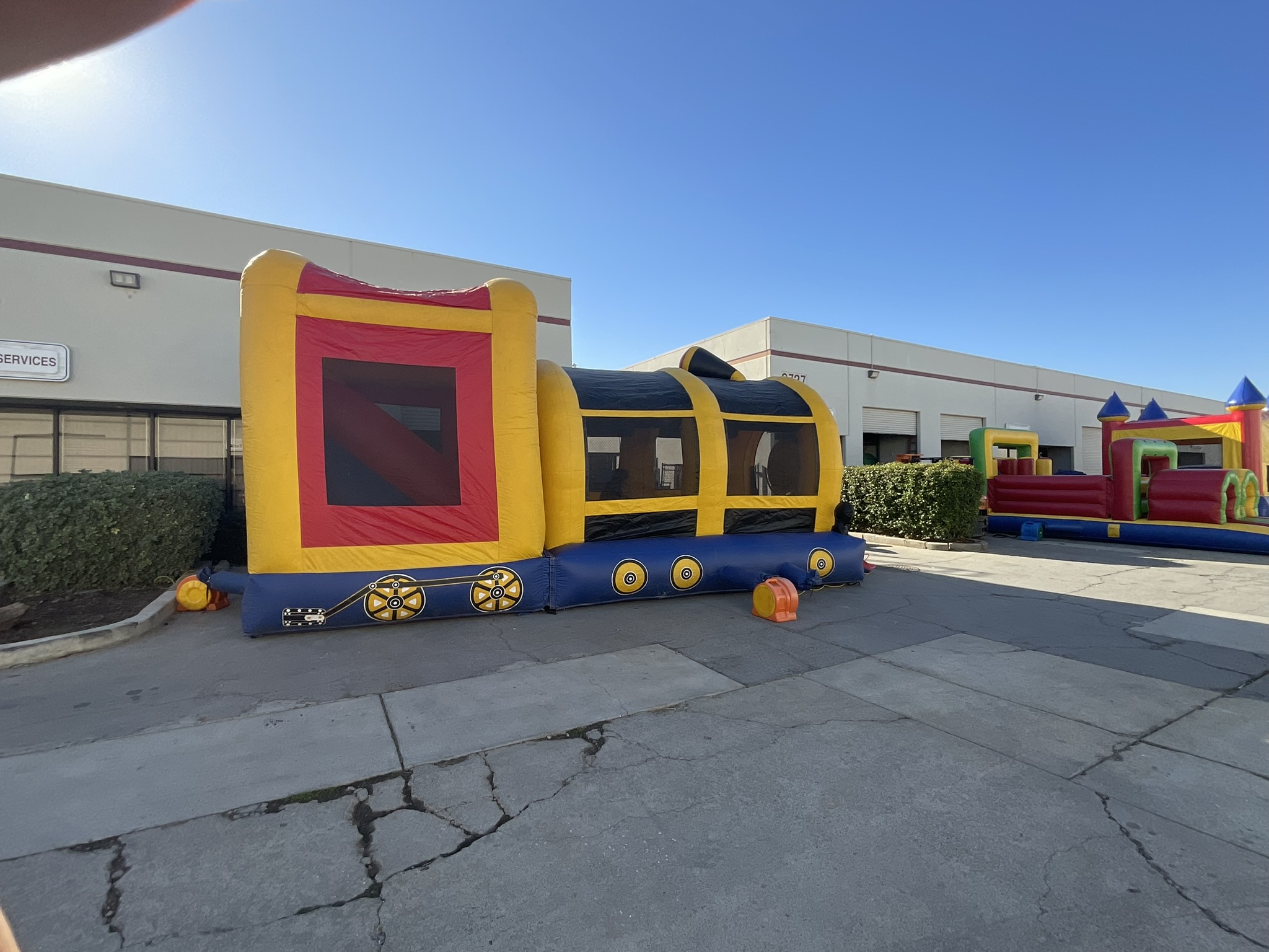FORE SALE USED Train Combo Bounce House Inflatables, Mechanical