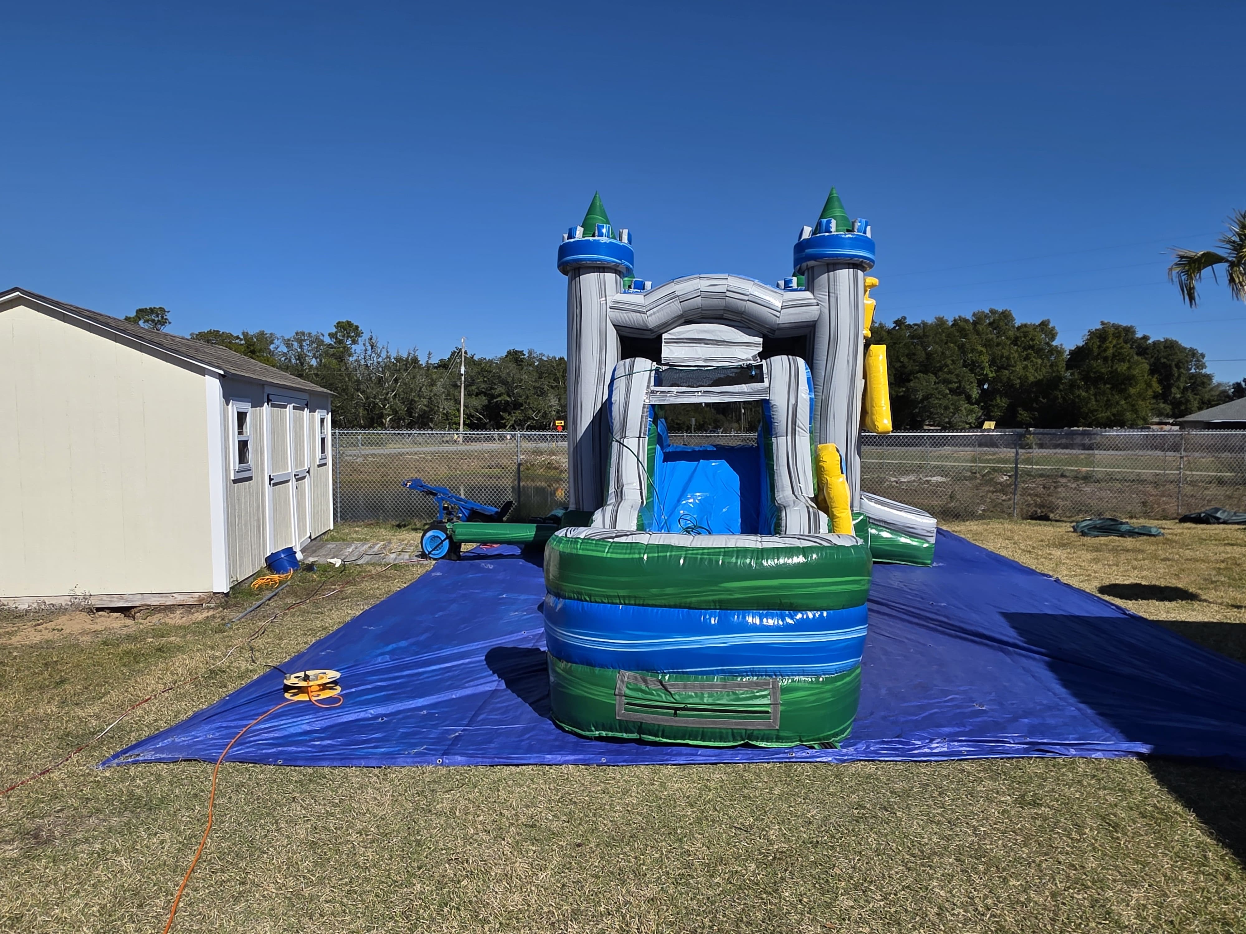 Pop Combo- Construction (WET or DRY) - Bounce House Hire in FL | JT ...