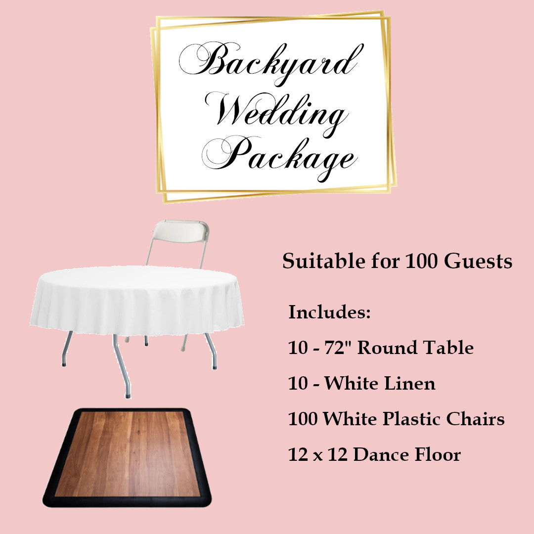 Backyard Wedding Package DJ, Photo Booth, & Event Rental Services in