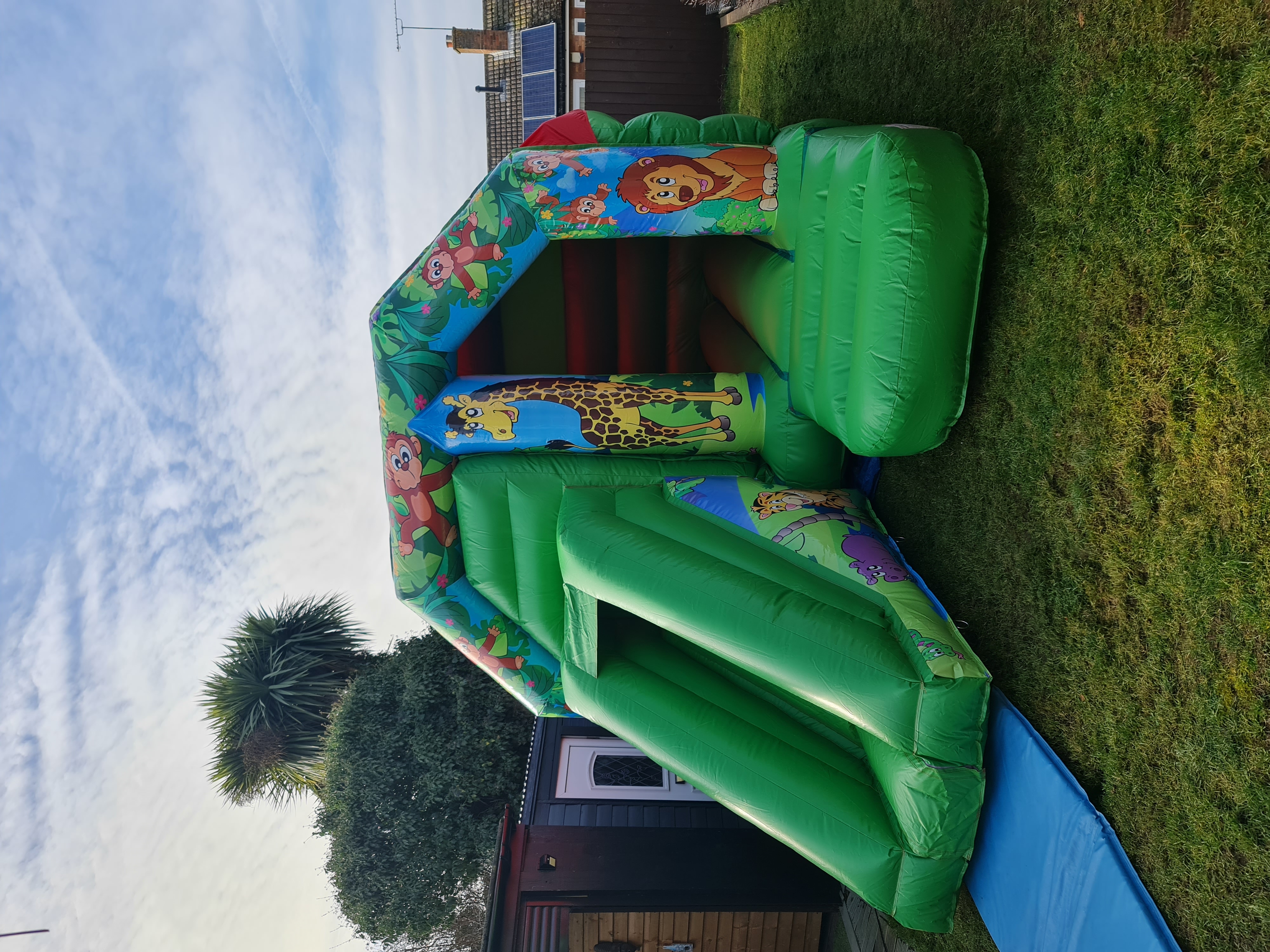 Tynemouth Inflatables Jungle themed inflatables for hire in Chelmsford and Essex area.