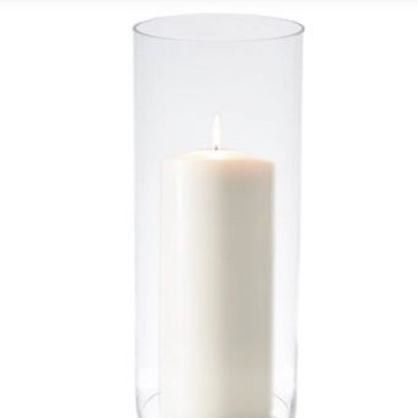 9.5" HURRICANE CANDLE SHADE (OPEN ENDED) Event Hire in Bermuda